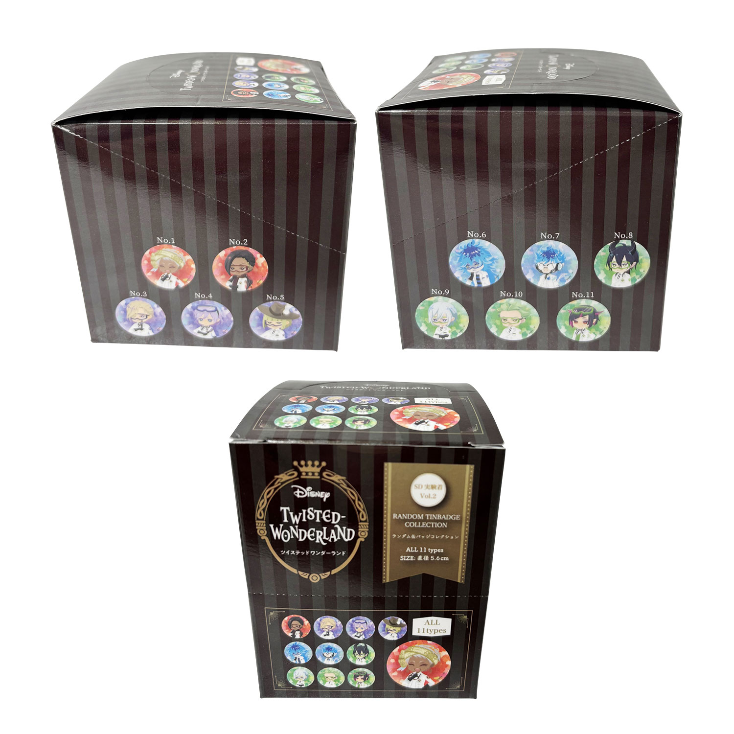 [公式] メーカー直営 『ディズニー ツイステッドワンダーランド』 ブラインド 缶バッジ 実験着 BOXセット（全11種）