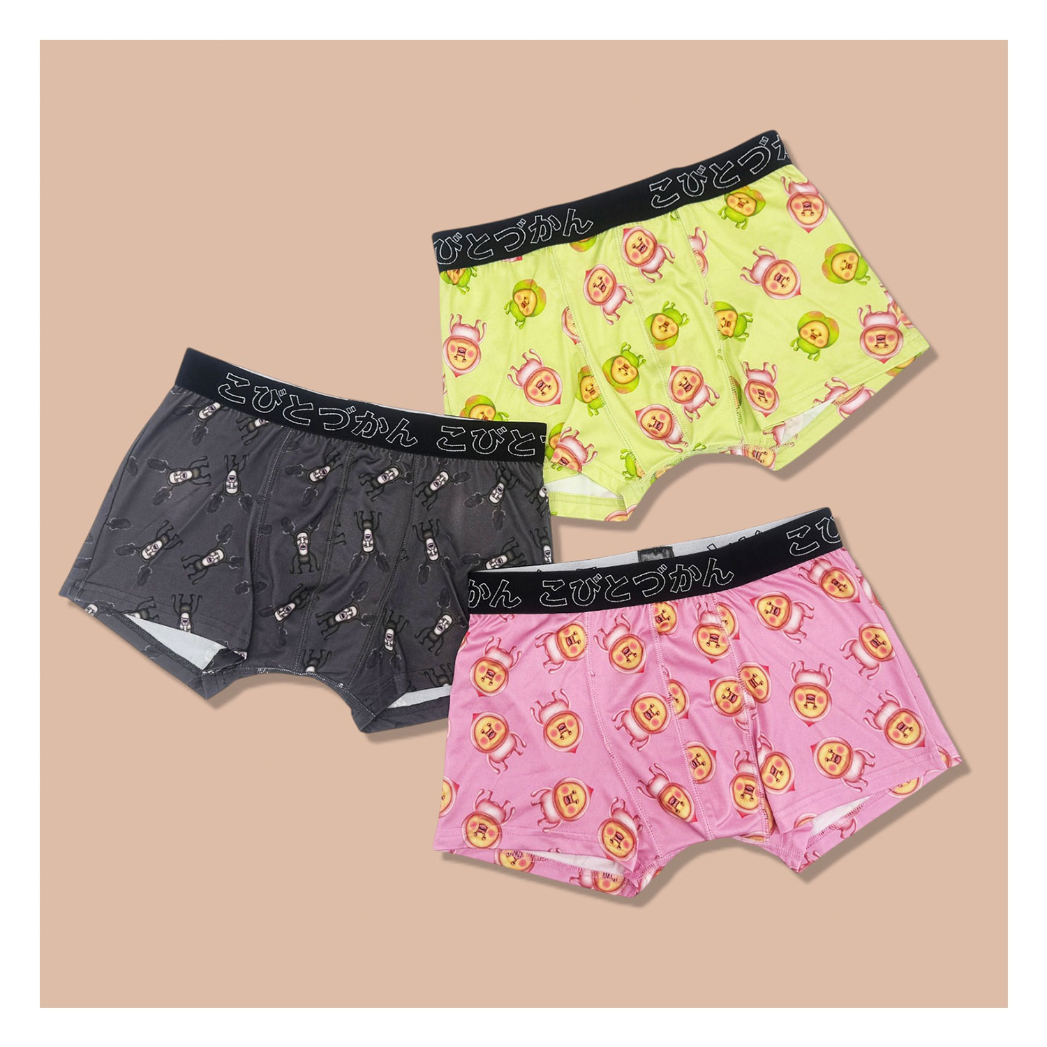 [公式] メーカー直営 こびとづかん ボクサーパンツ（ポリエステル） カクレモモジリ