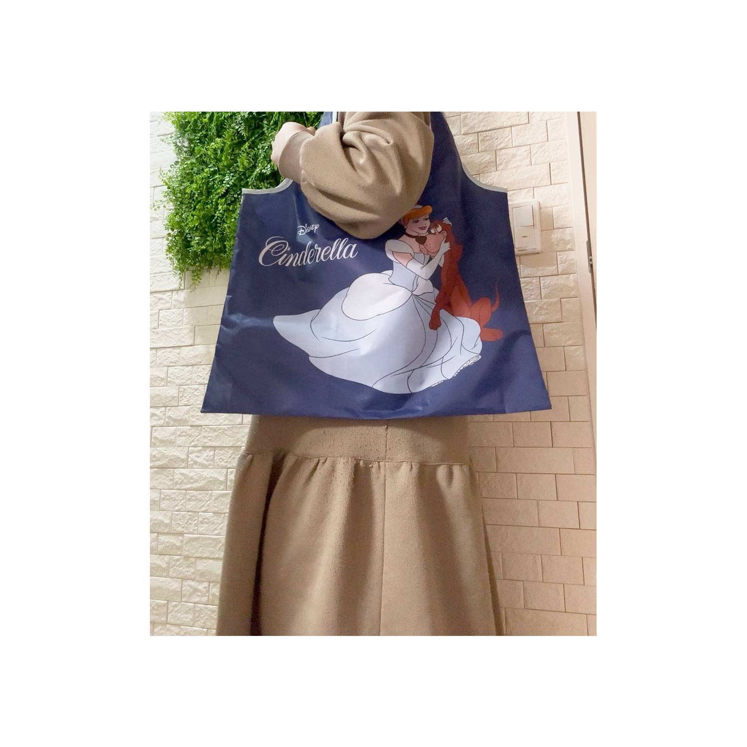 [公式] メーカー直営 ディズニー くるくるショッピングバッグ シンデレラ シンデレラ＆フレンズ