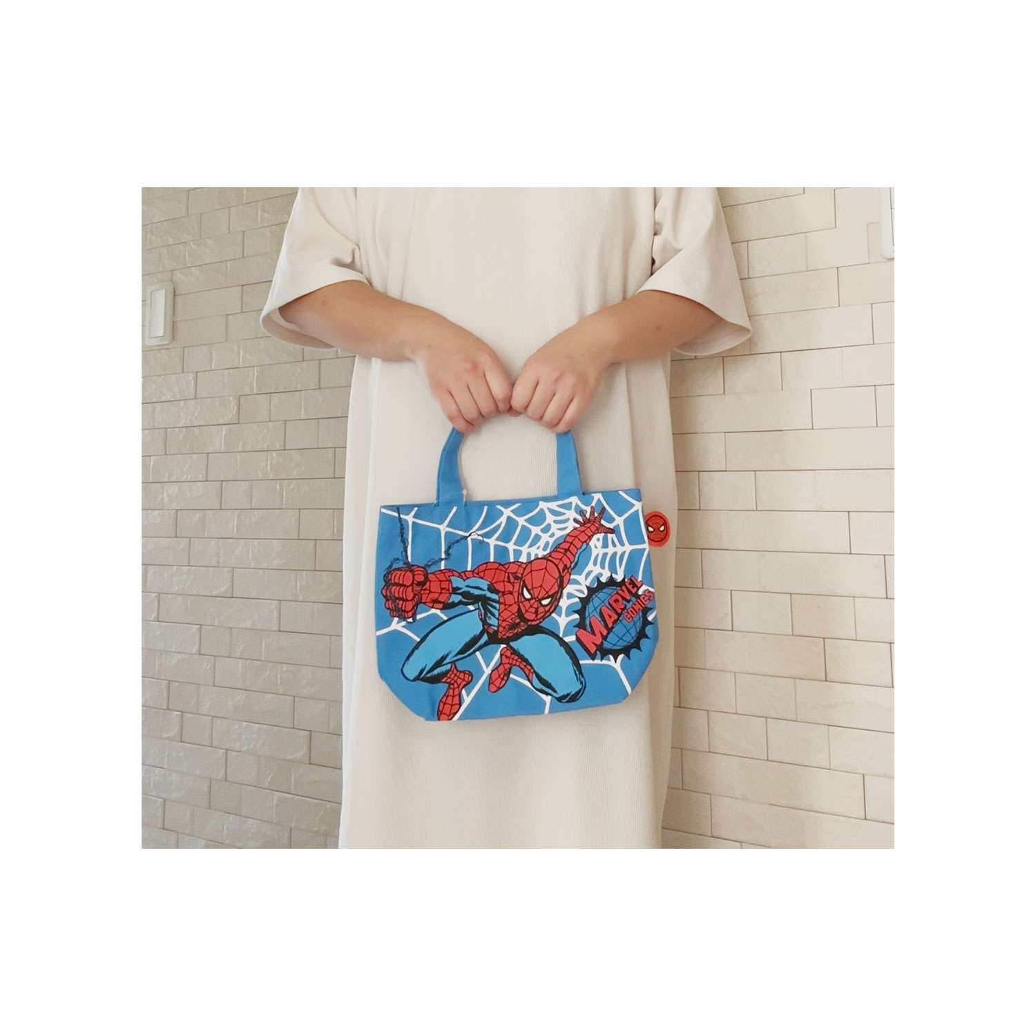 [公式] メーカー直営 MARVEL カラーマチ付きバッグ スパイダーマン ジャンプ