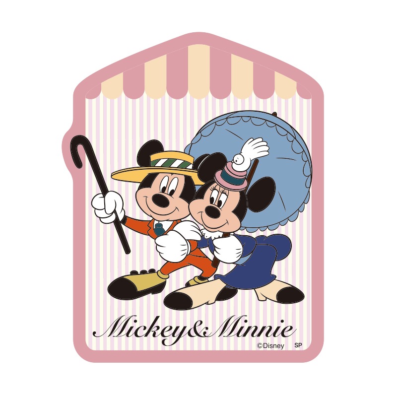 ディズニー キャラクターステッカー ミッキーマウス&ミニーマウス/パラソル