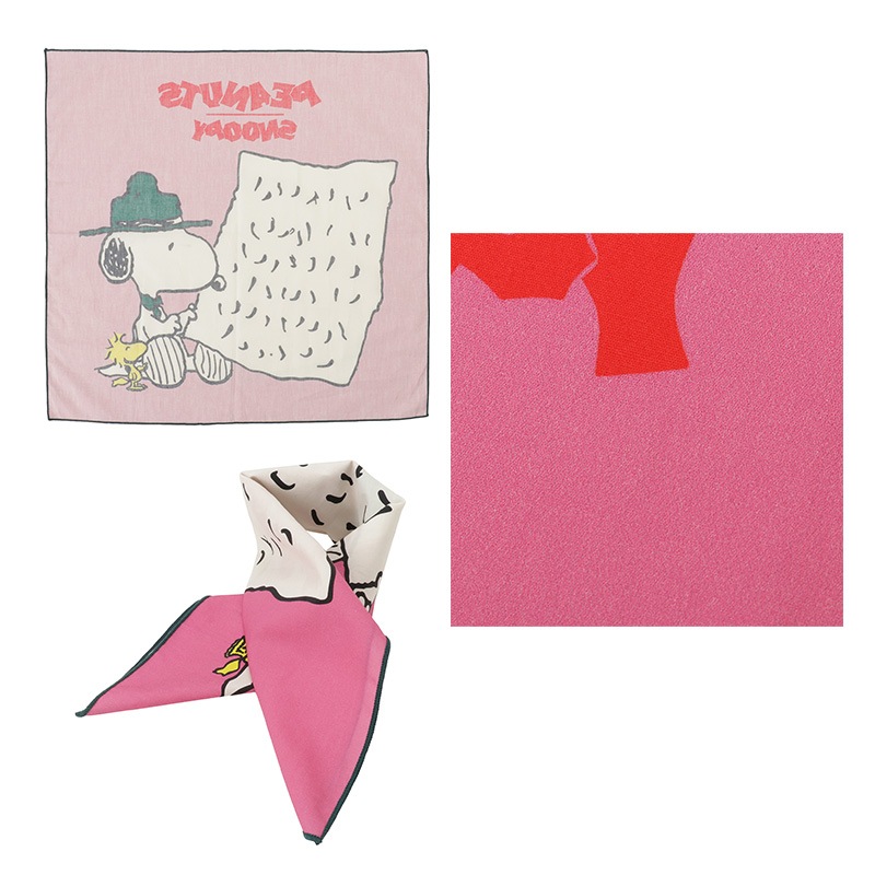 NOSTALGICA/PEANUTS スヌーピー バンダナ ピンク