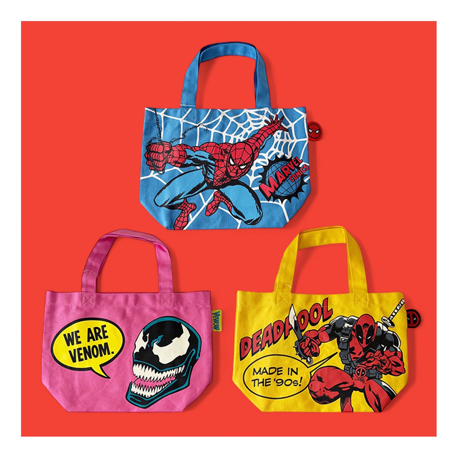 [公式] メーカー直営 MARVEL カラーマチ付きバッグ ヴェノム フェイス