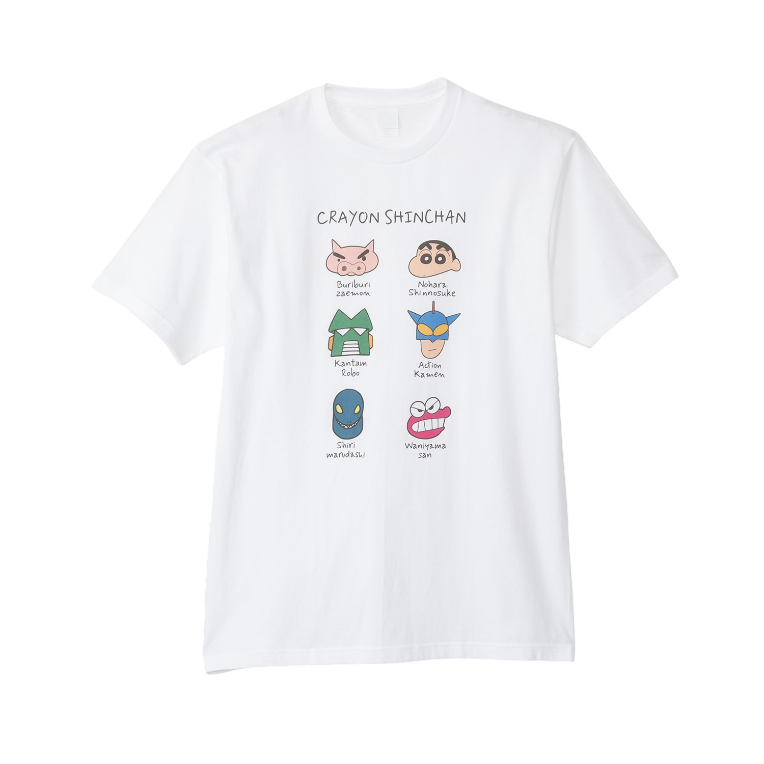 公式] メーカー直営 クレヨンしんちゃん Tシャツ いろんなフェイス