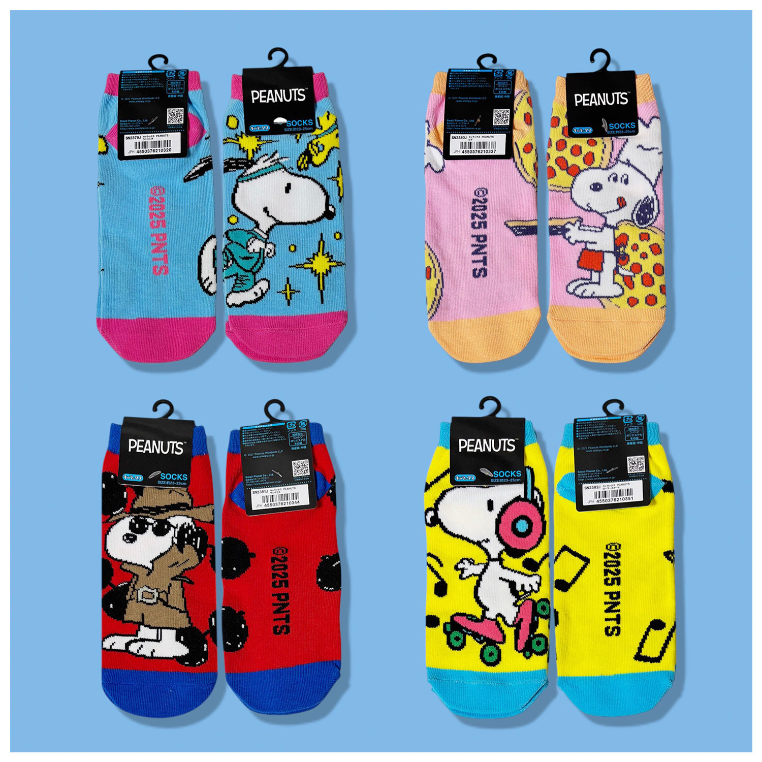 公式] メーカー直営 PEANUTS ピーナッツ キャラックス（靴下）ローラー