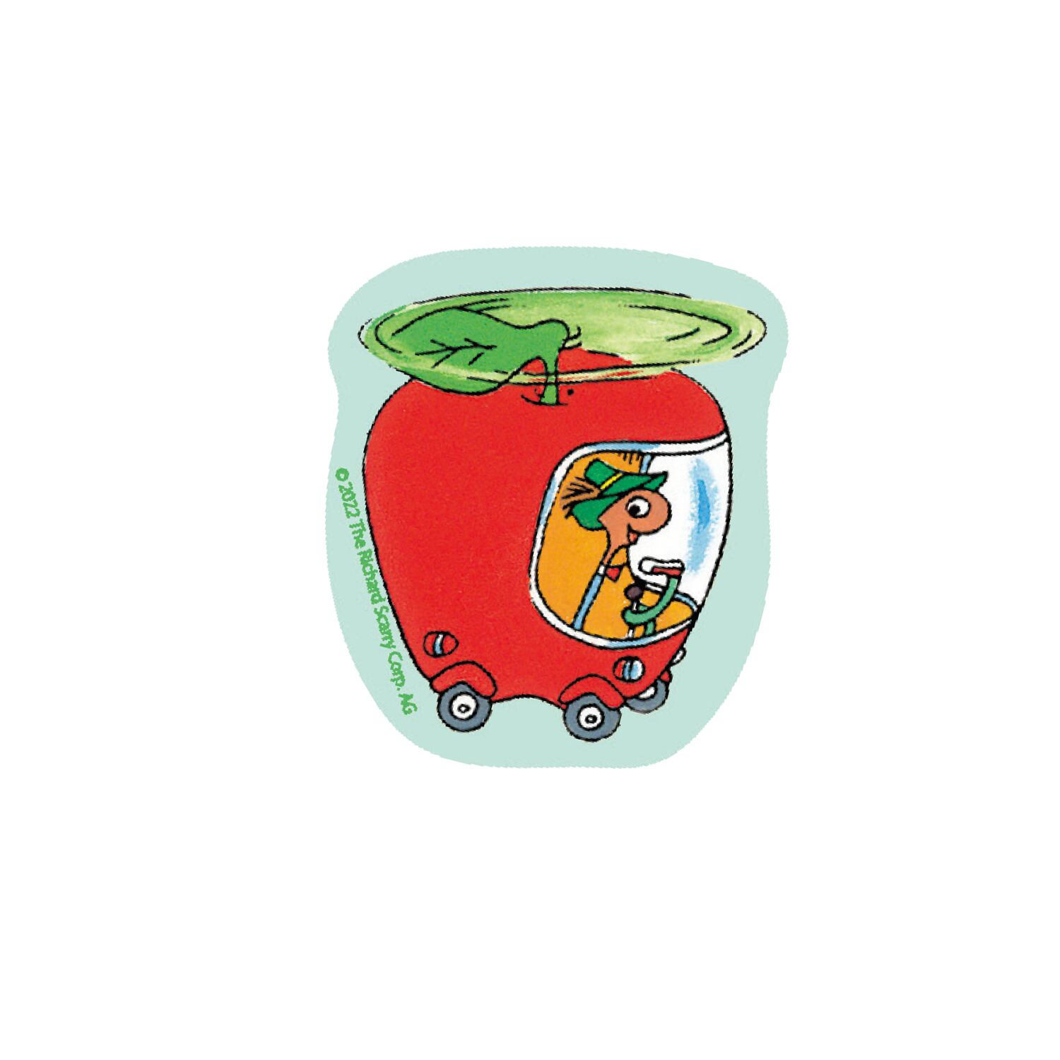 リチャード・スキャリー キャラクターステッカー りんごカー