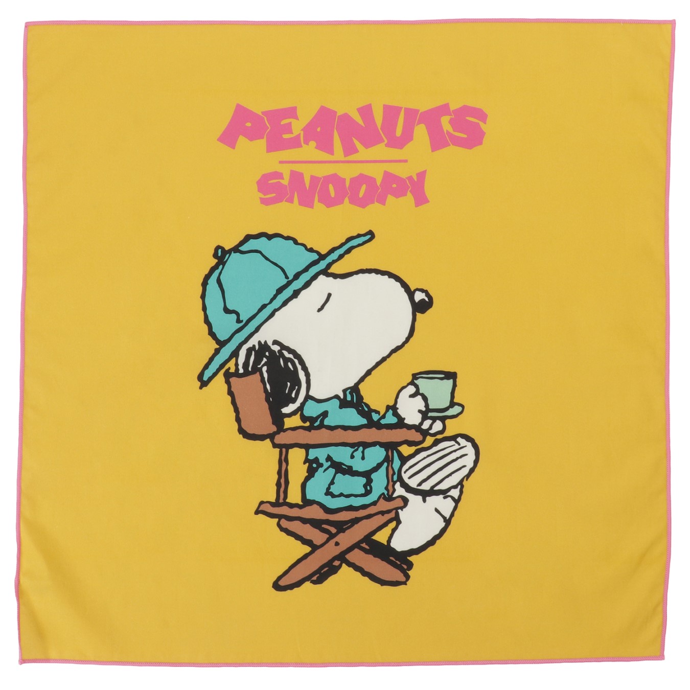 [公式] NOSTALGICA/PEANUTS スヌーピー バンダナ イエロー