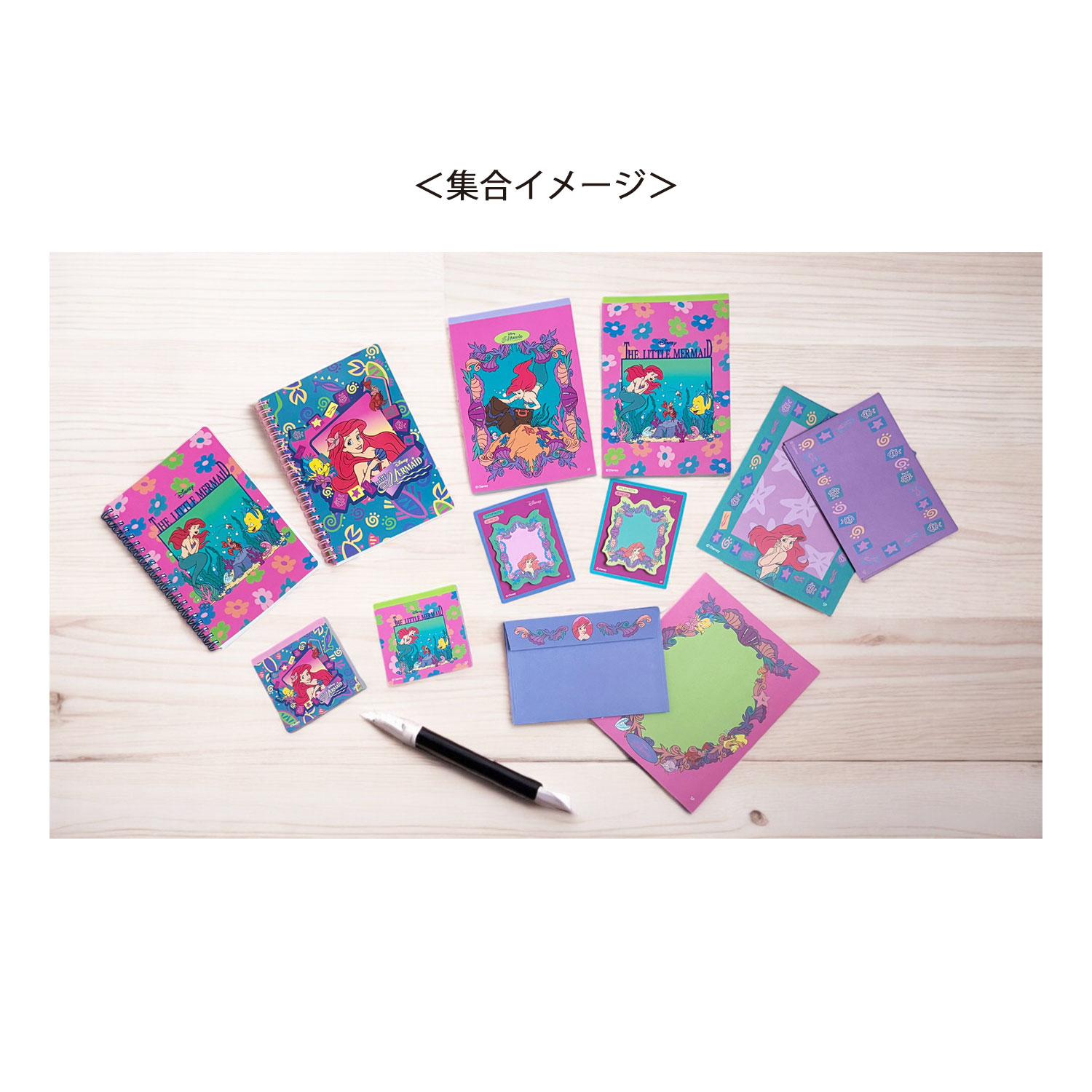 [公式] ディズニー ノスタルジカ　NOSTALGICA　リングノート　リトル・マーメイド ／フィッシュ