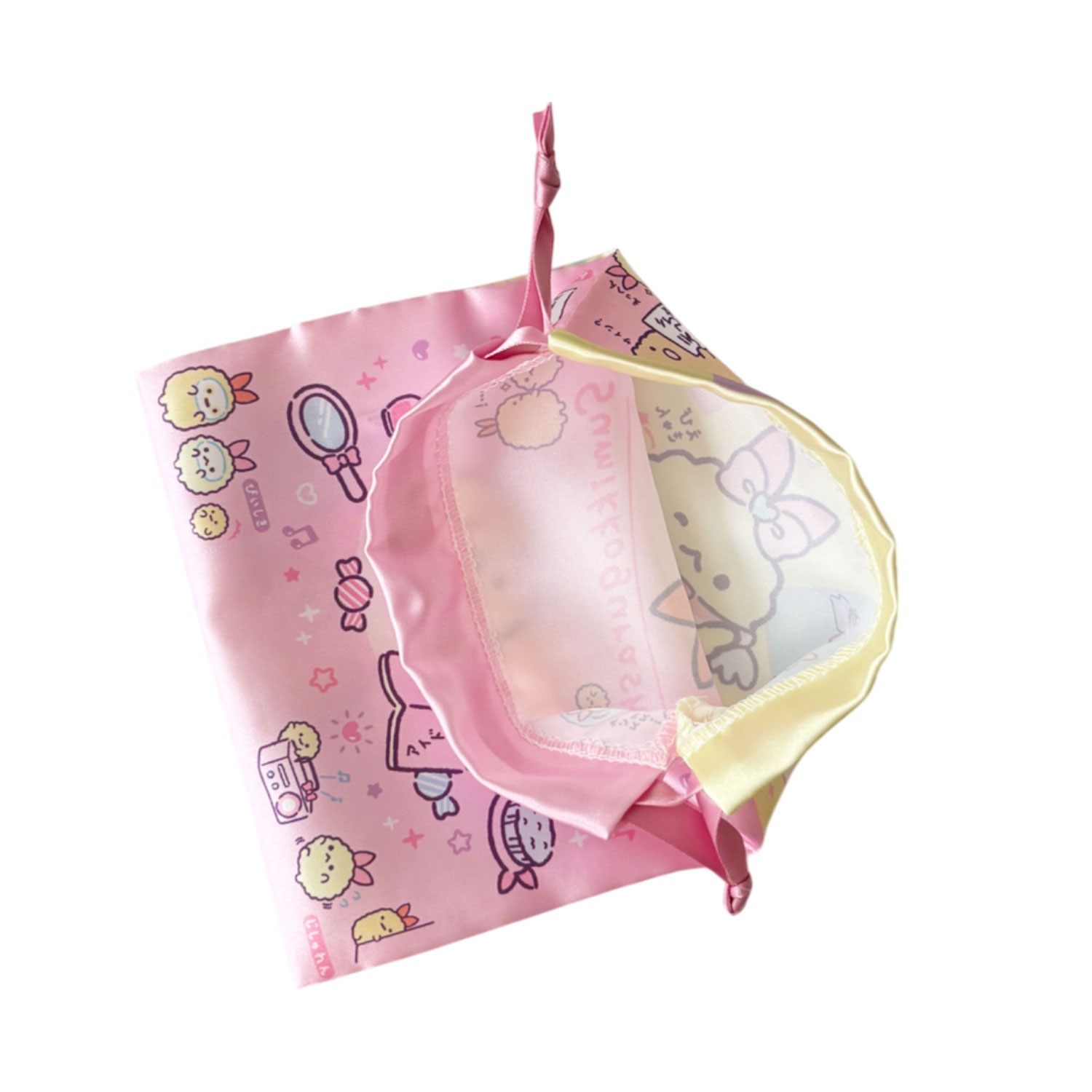 [公式] メーカー直営 すみっコぐらし リボン巾着 天使なえびてんアイドル