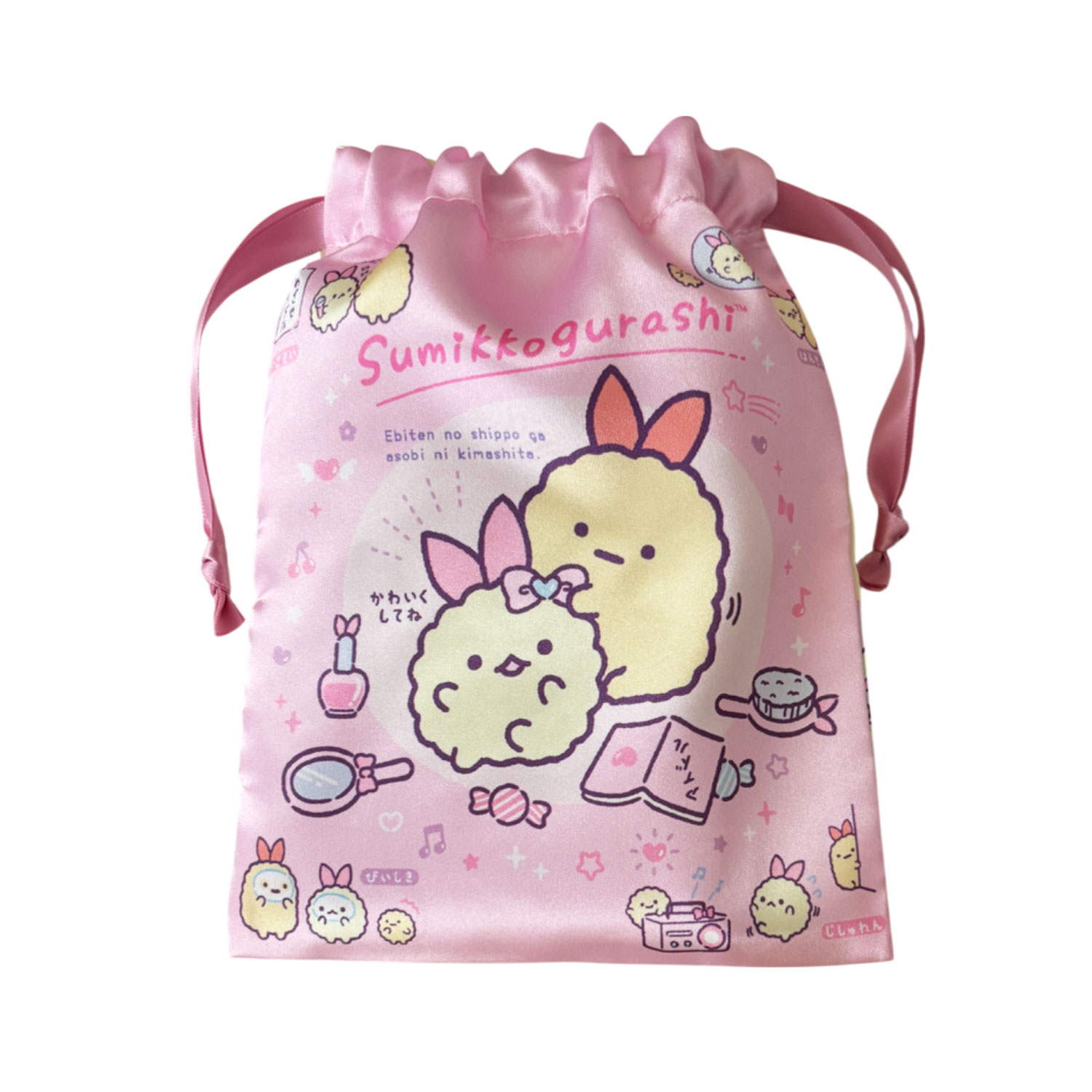 [公式] メーカー直営 すみっコぐらし リボン巾着 天使なえびてんアイドル