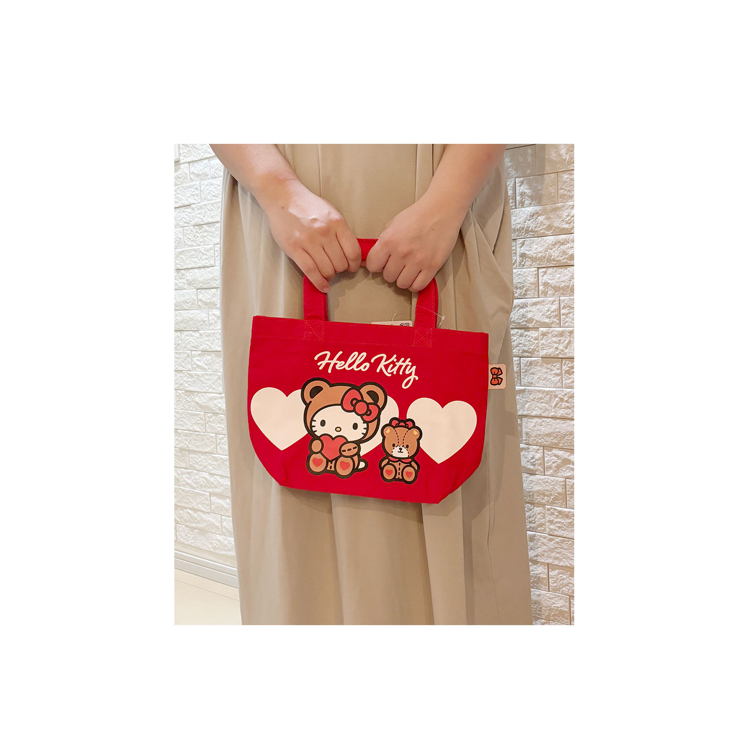 [公式] メーカー直営 サンリオキャラクターズ カラーマチ付きバッグ ハローキティ ハート