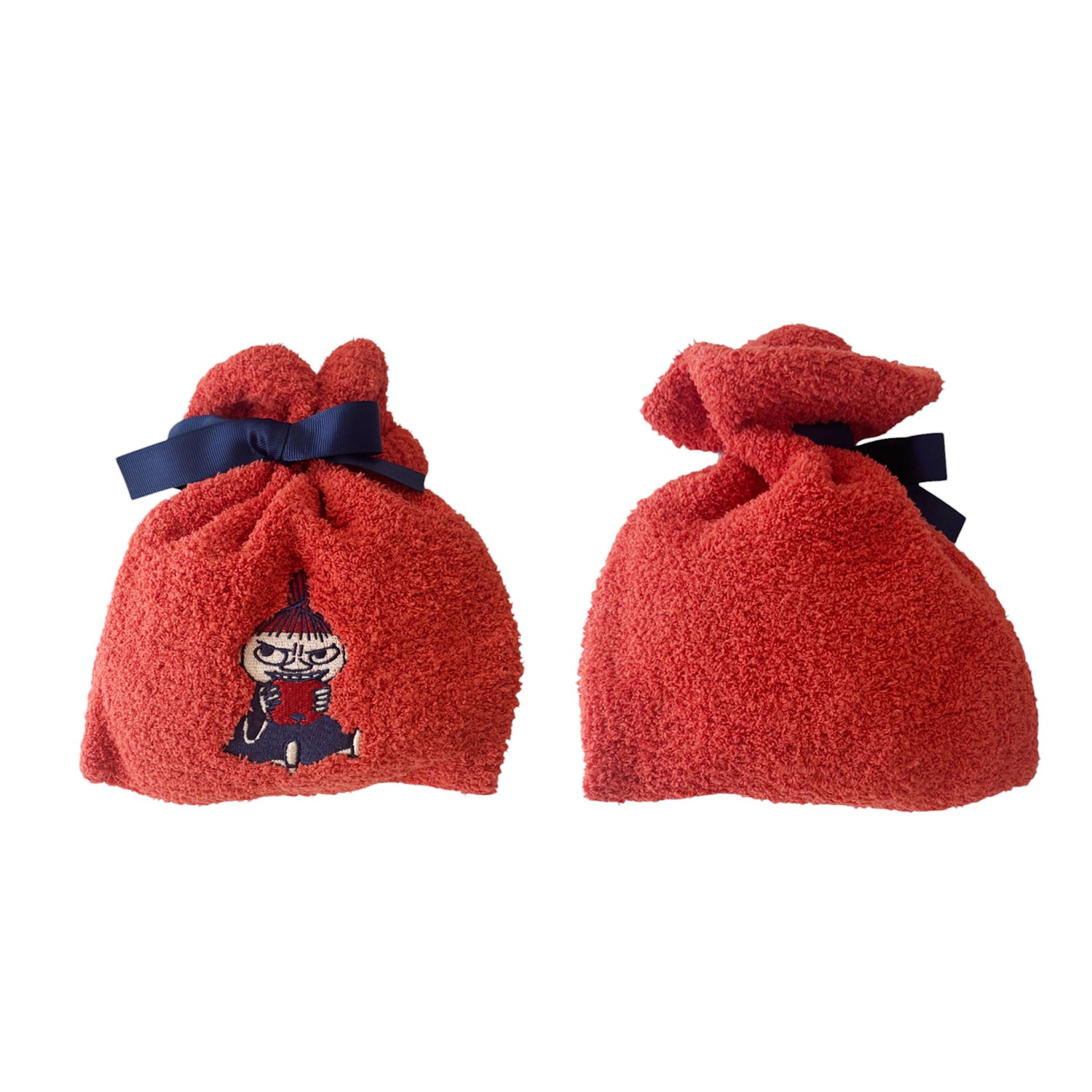 [公式] メーカー直営 ムーミン もこもこ靴下 in 巾着 リトルミイ りんご