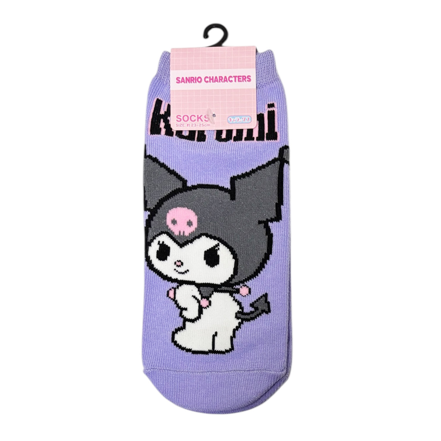 [公式] メーカー直営 サンリオキャラクターズ キャラックス（レディース靴下）クロミ ロゴ