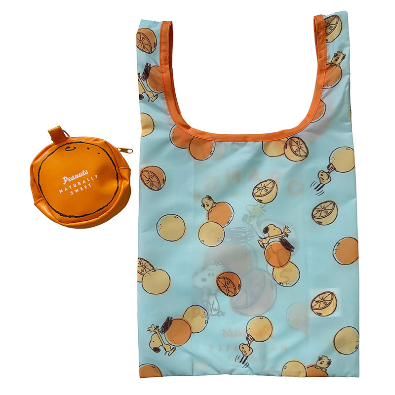 PEANUTS スヌーピー ショッピングバッグ オレンジ | キャラクター