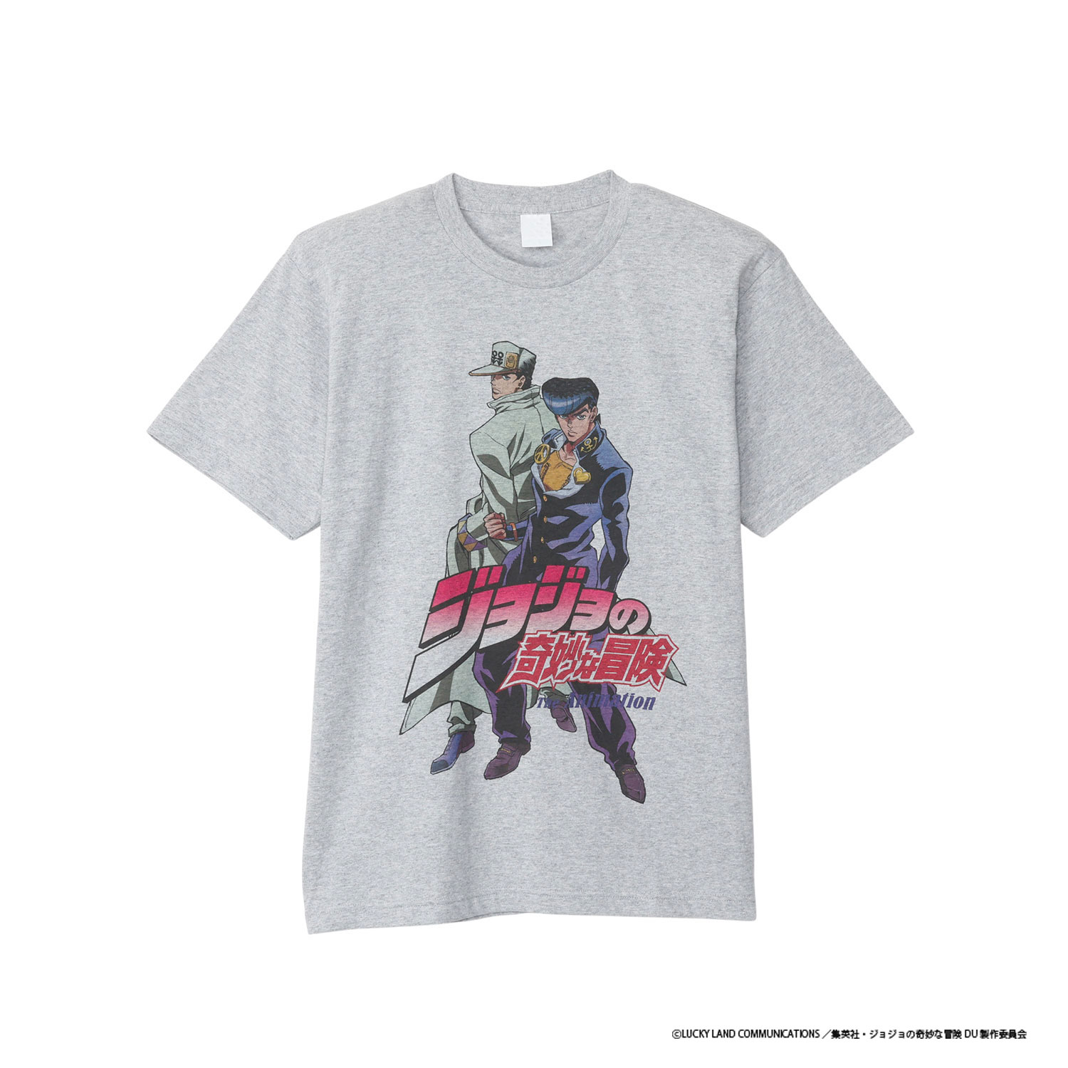 [公式] メーカー直営 アニメ『ジョジョの奇妙な冒険　ダイヤモンドは砕けない』   Tシャツ 仗助＆承太郎