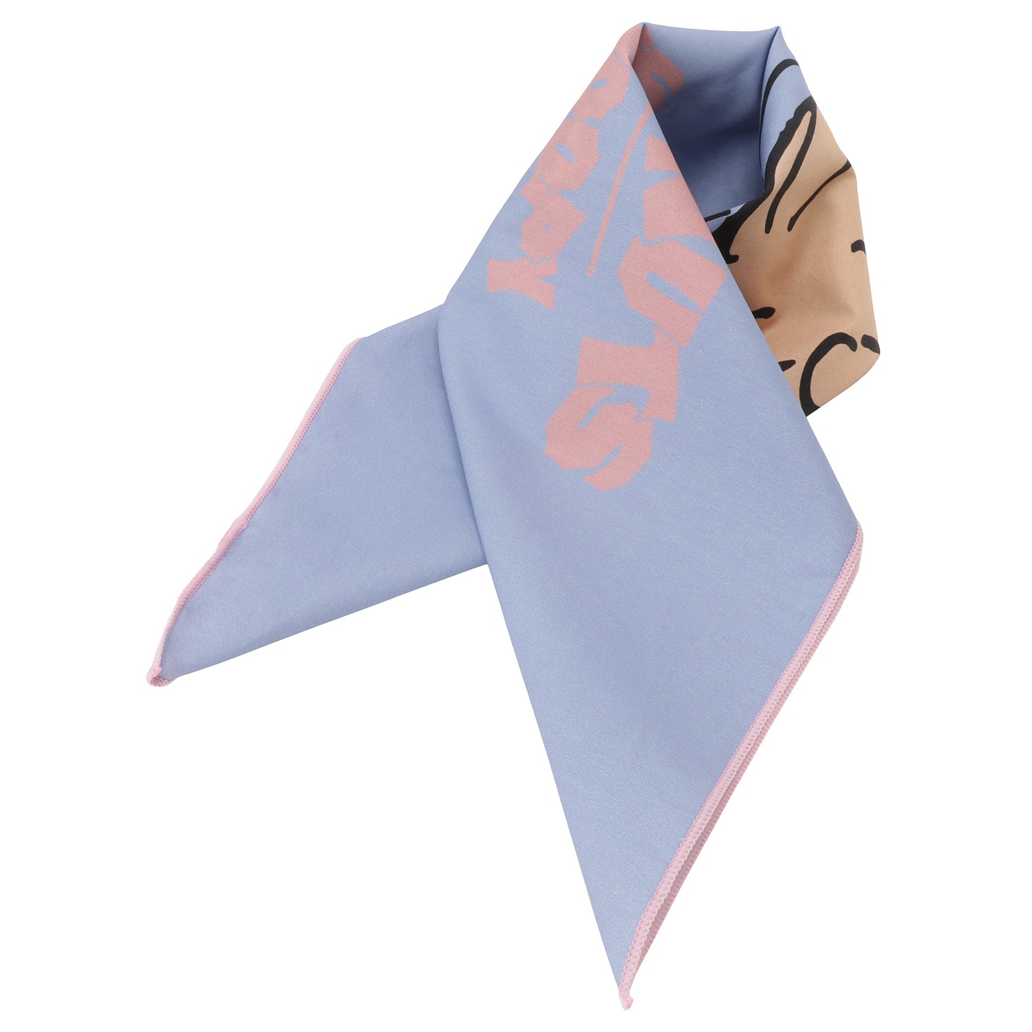 [公式] NOSTALGICA PEANUTS スヌーピー バンダナ パープル