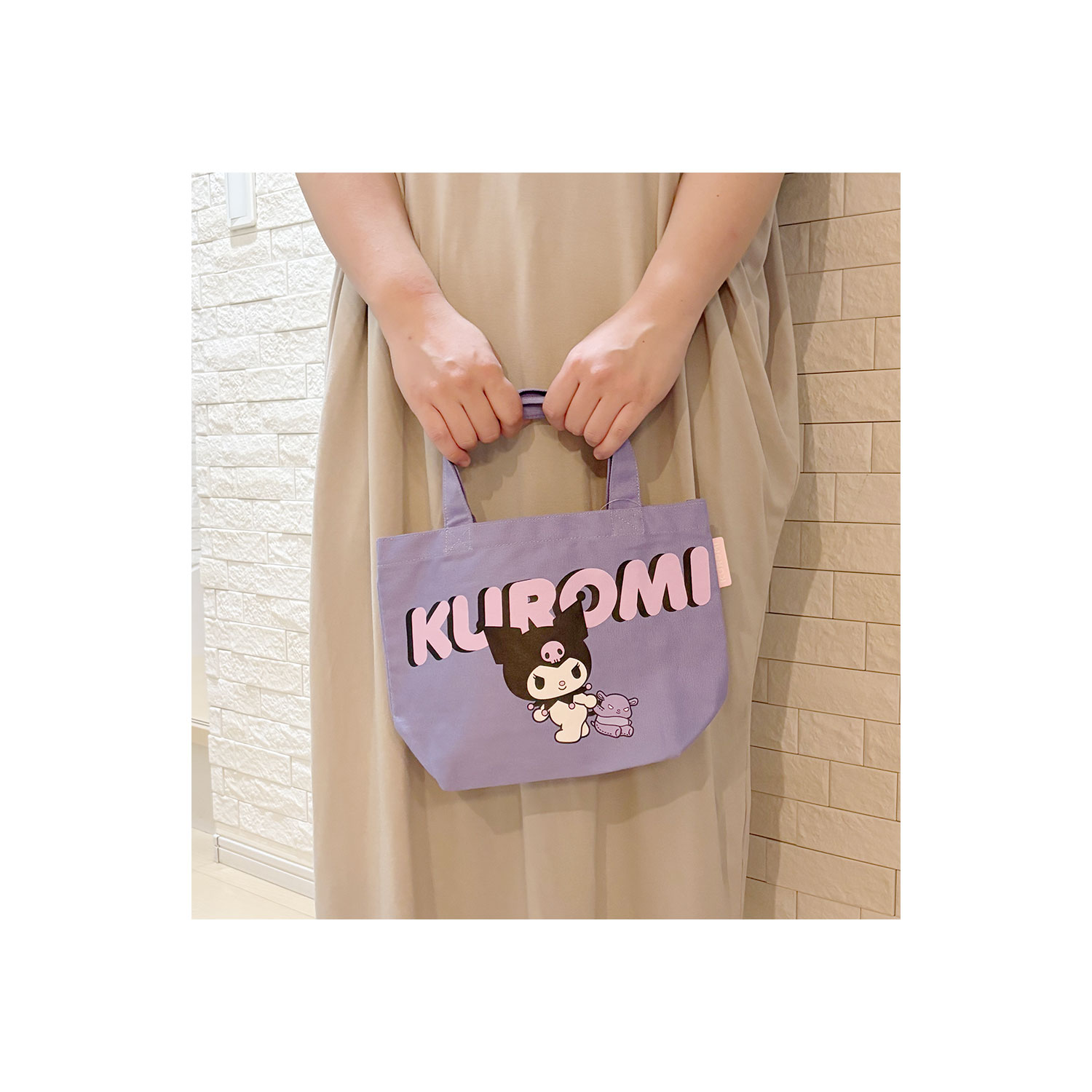 [公式] メーカー直営 サンリオキャラクターズ カラーマチ付きバッグ クロミ シンプル