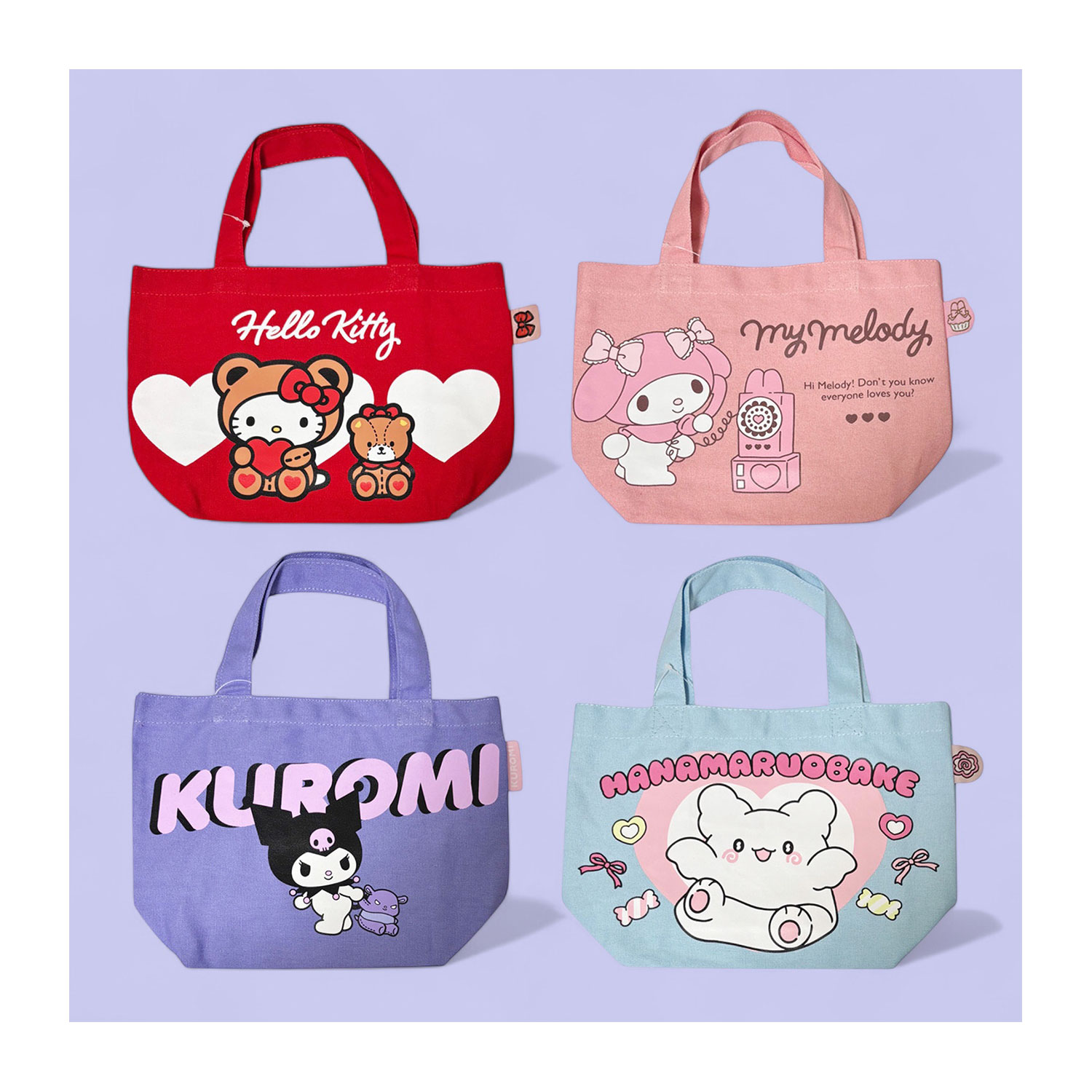 [公式] メーカー直営 サンリオキャラクターズ カラーマチ付きバッグ クロミ シンプル