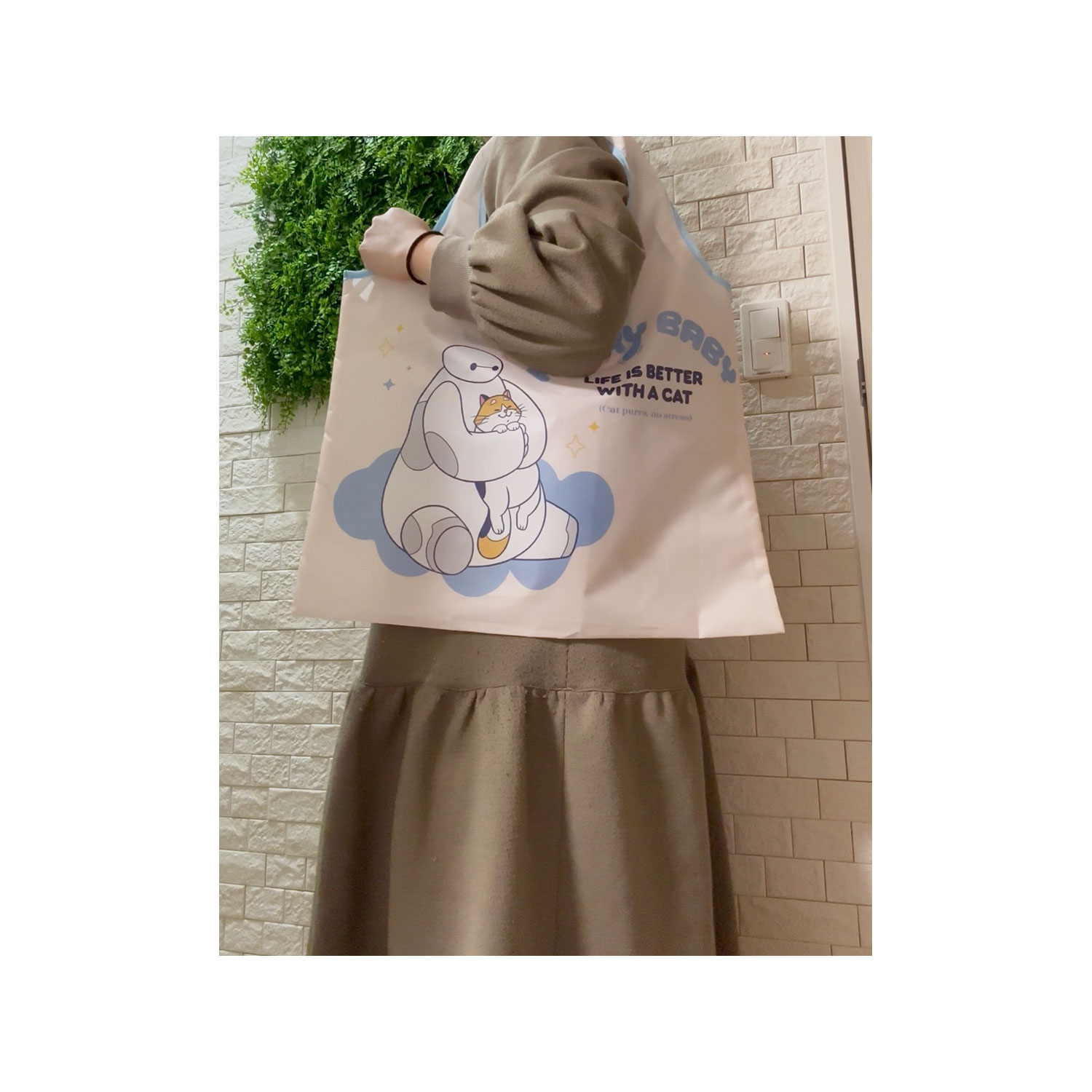 [公式] メーカー直営 ディズニー くるくるショッピングバッグ ベイマックス ハグ