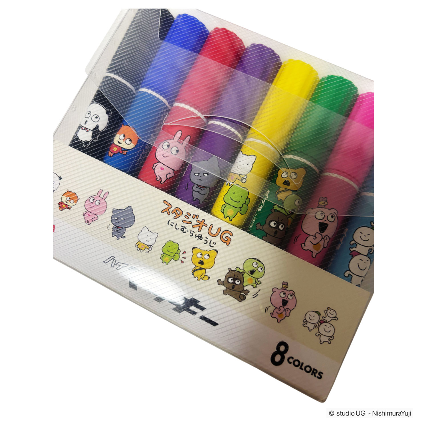 ゆうじ商品・レアマーカーセット 公式] スタジオUG（にしむらゆうじ）ハイマッキー 8色セット 油性