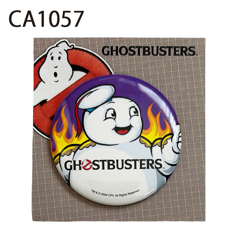 ゴーストバスターズ 缶バッジ 炎