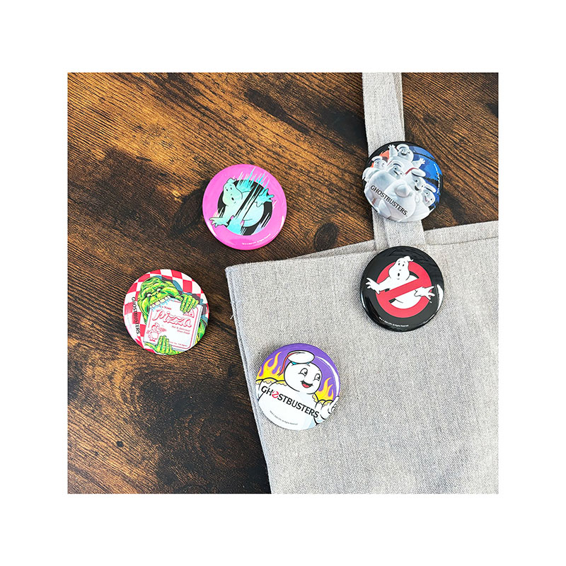 ゴーストバスターズ 缶バッジ 炎