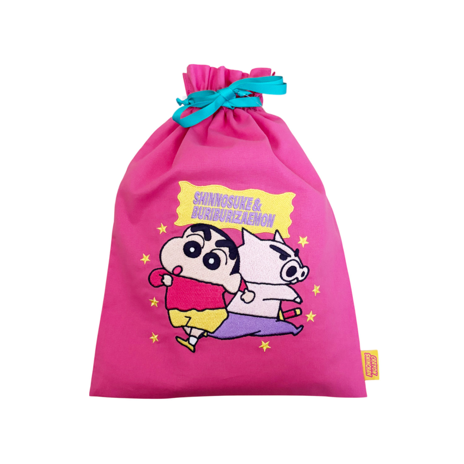 公式] メーカー直営 クレヨンしんちゃん 刺繍巾着 しんのすけ