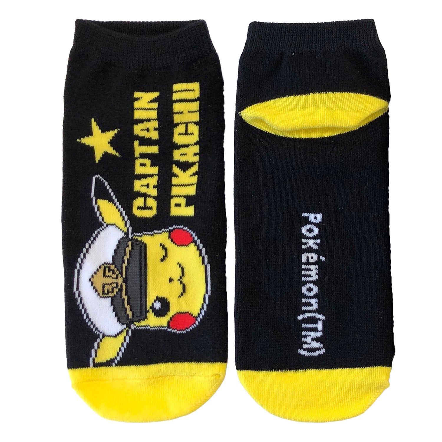 [公式] メーカー直営 ポケットモンスター キャラックス（靴下）キャプテンピカチュウ フェイス　アニメ　ポケモン