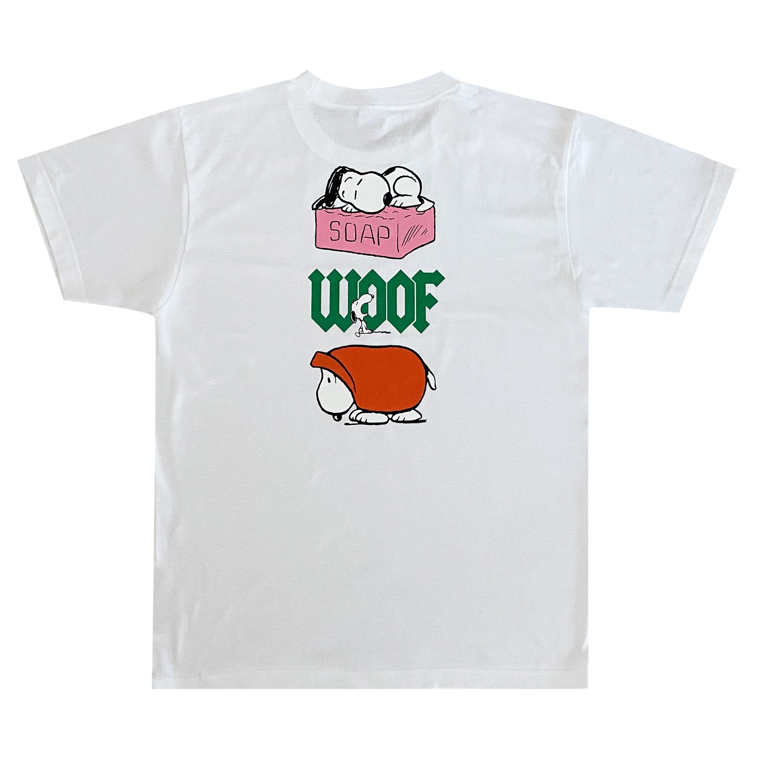 [公式]ノスタルジカ　PEANUTS スヌーピー  Tシャツ 石鹸　ホワイト／M