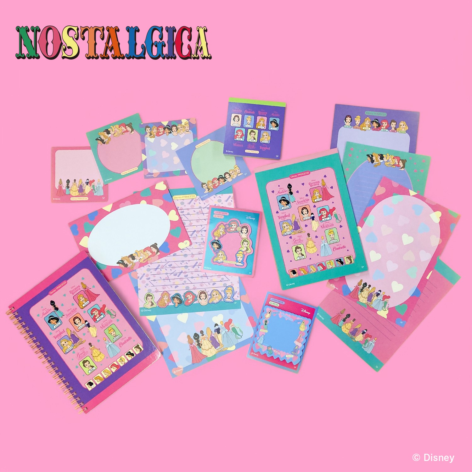 公式] ディズニー ノスタルジカ NOSTALGICA メモ帳 プリンセス