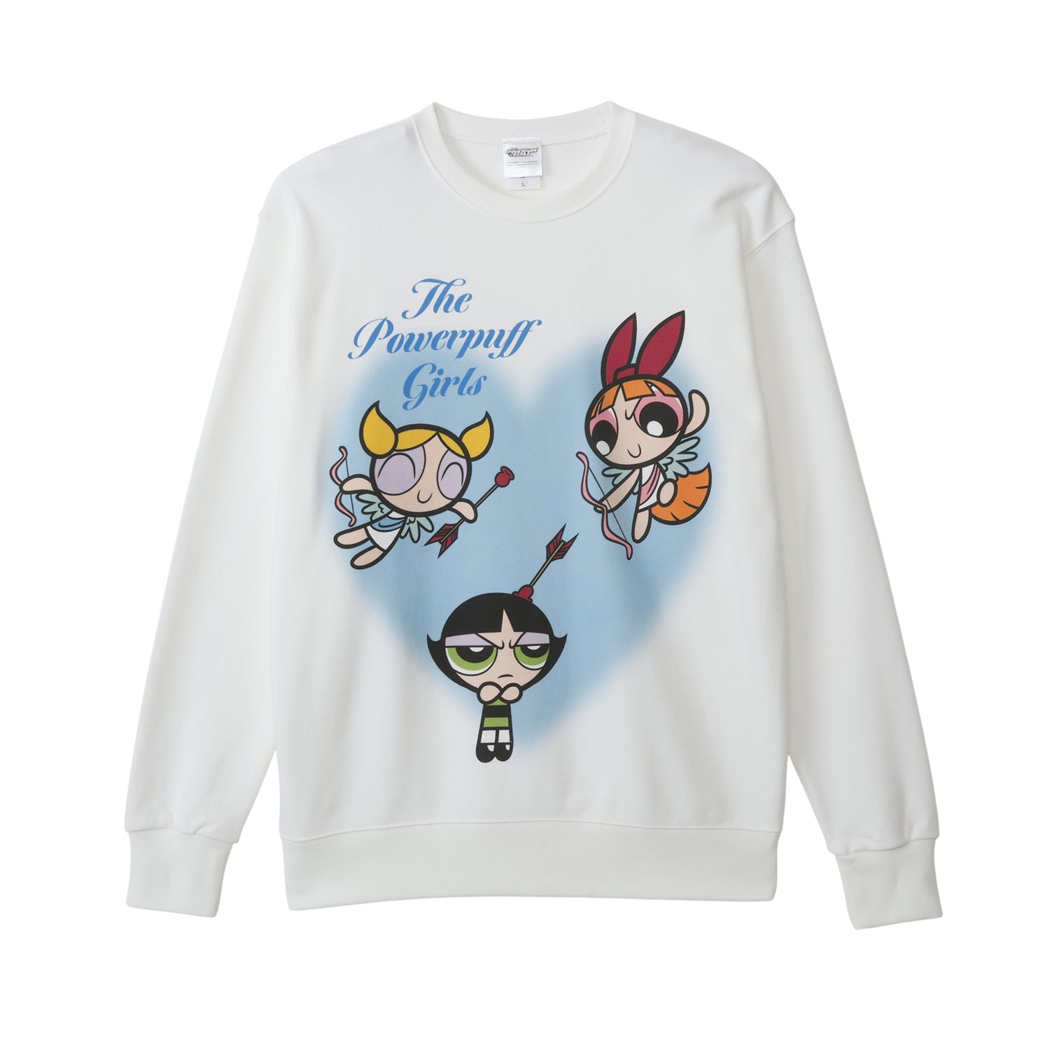 公式] パワーパフガールズ クルーネックスウェット 天使 L