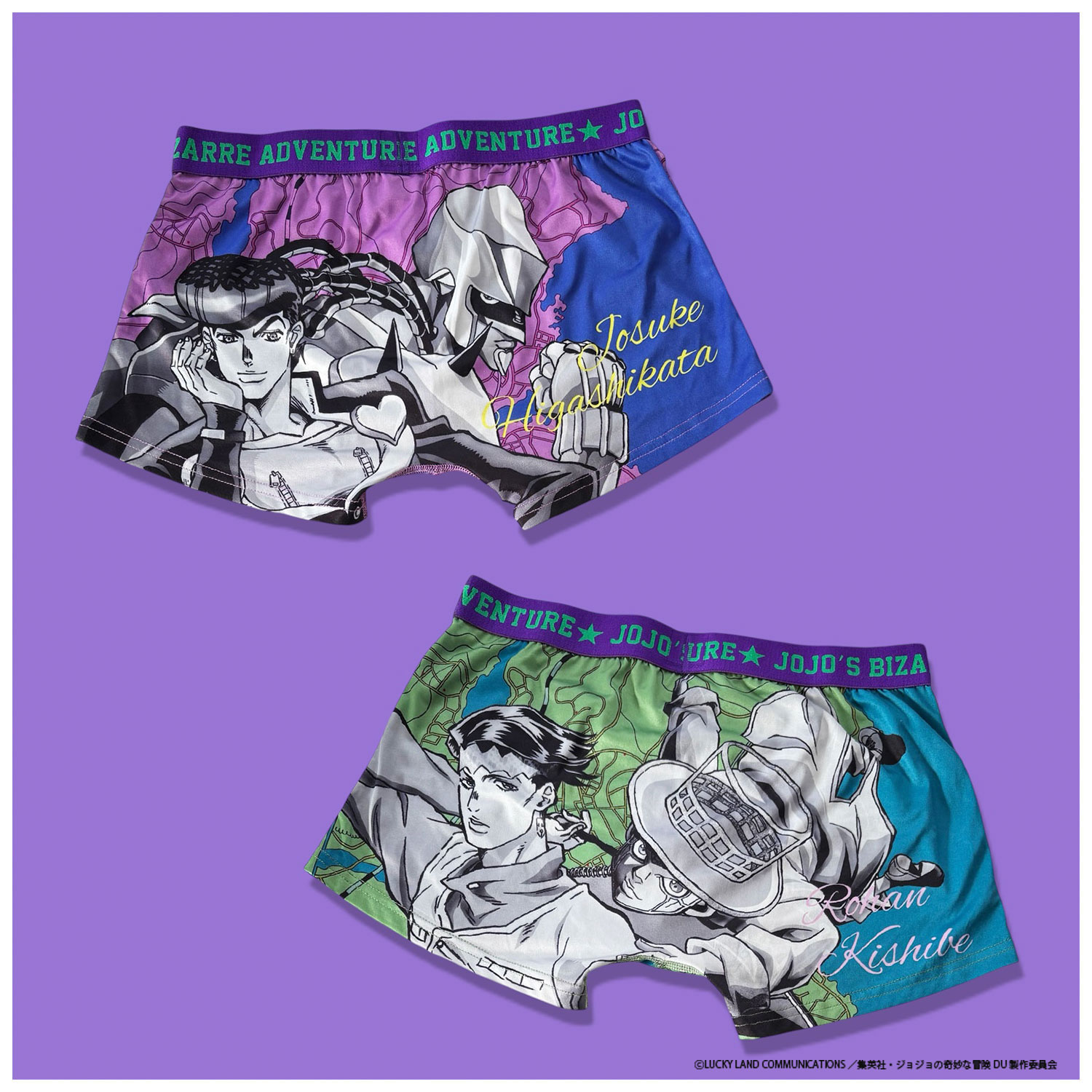 【予約】2026年1月下旬発送予定 [公式] メーカー直営 アニメ『ジョジョの奇妙な冒険　ダイヤモンドは砕けない』 転写ボクサーパンツ 岸辺露伴