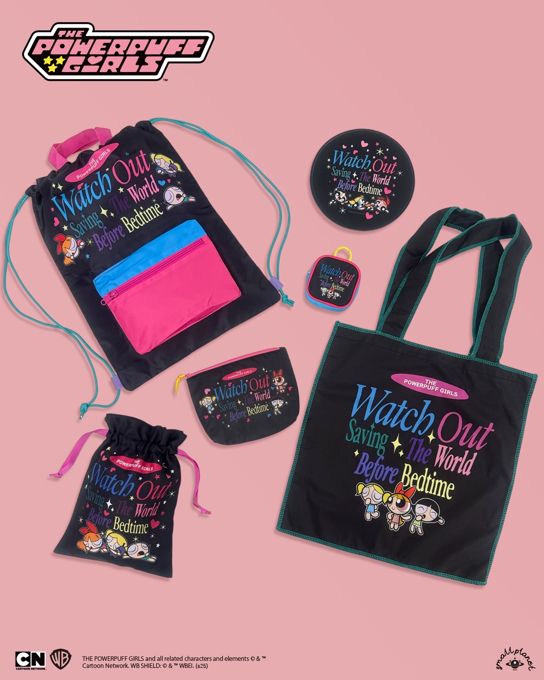 [公式] メーカー直営 パワーパフガールズ マウスパッド ブラック