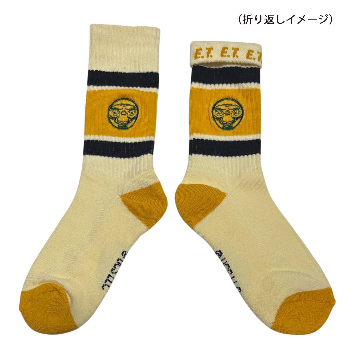 [公式] メーカー直営 E.T. カラフルラインソックス フェイス フレーム