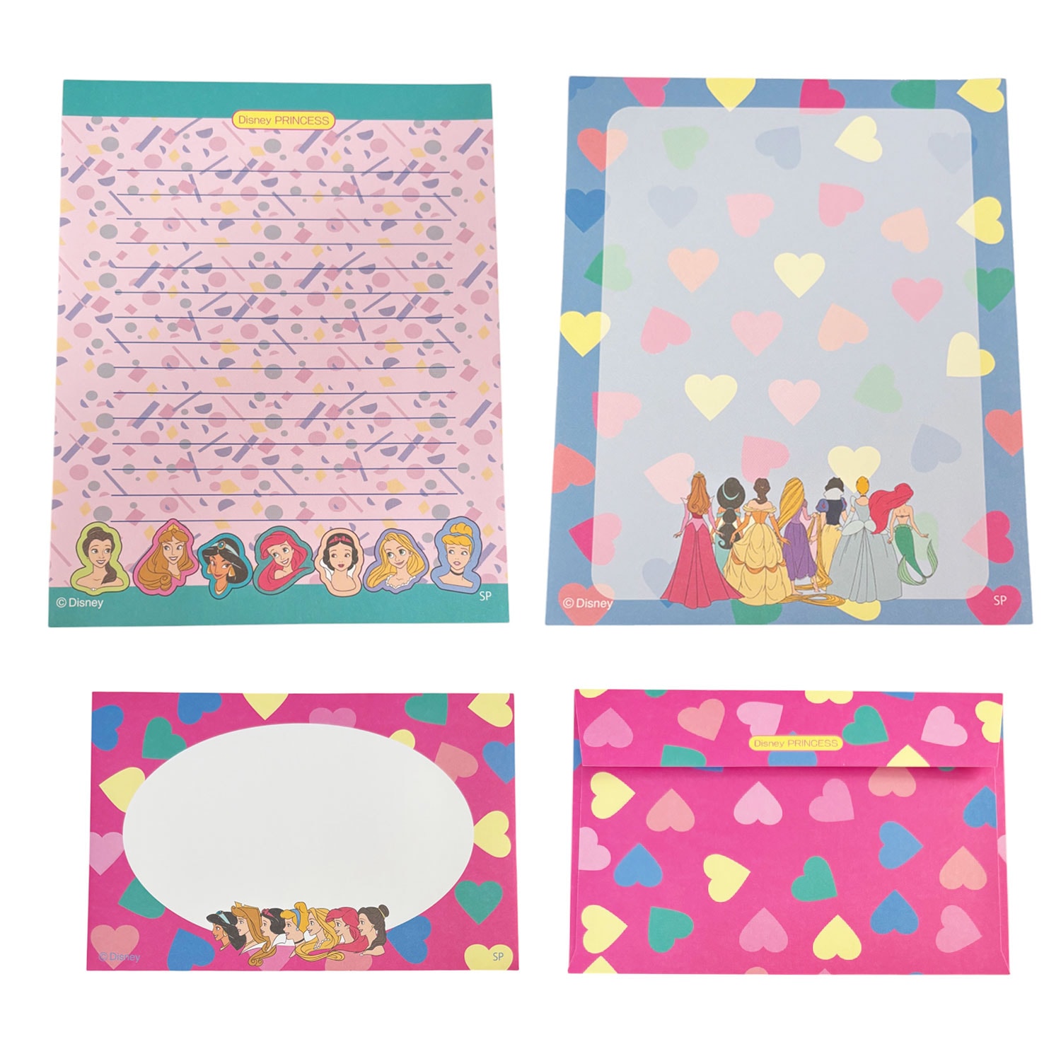 公式] ディズニー ノスタルジカ レターセット プリンセス NOSTALGICA