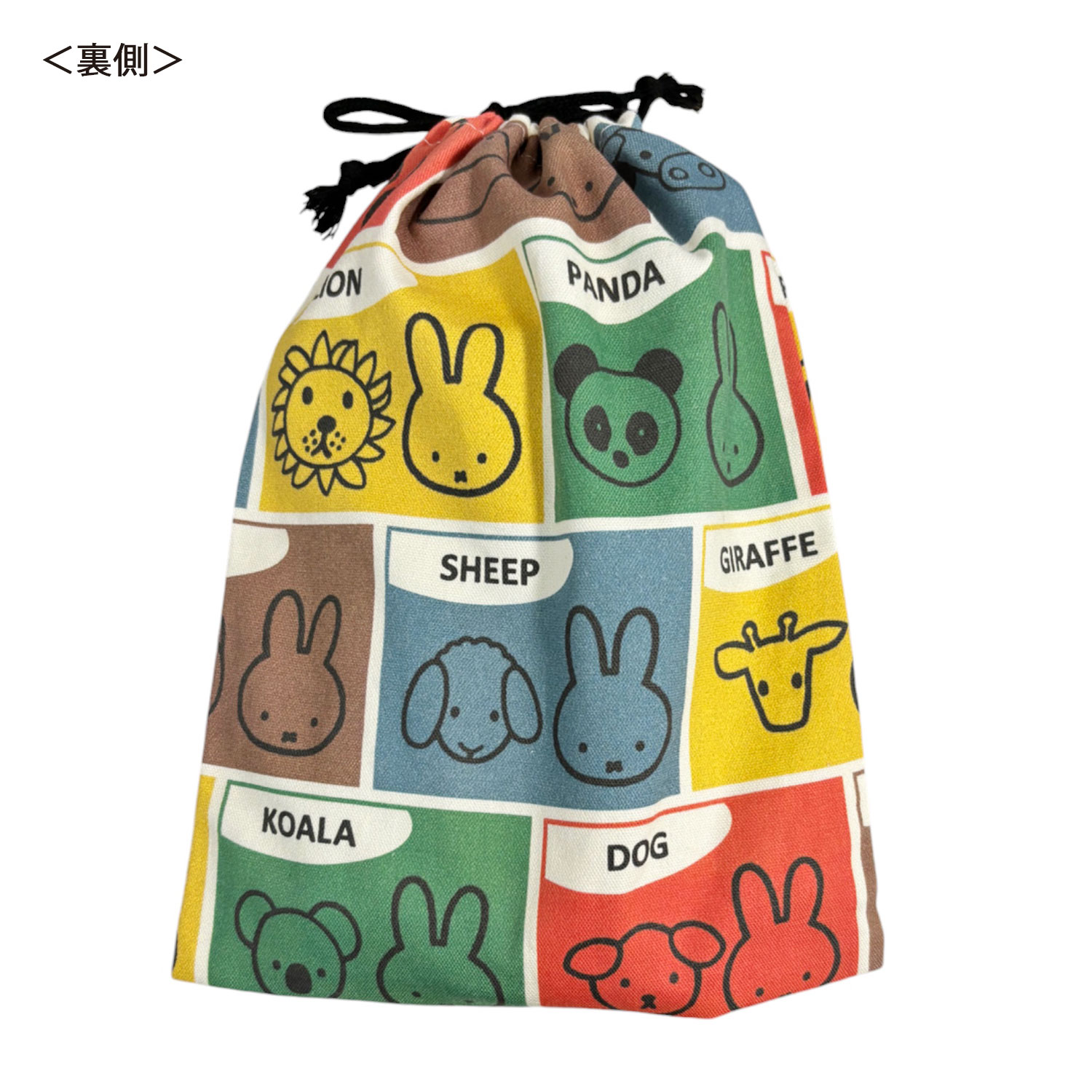 MIFFY & ANIMALS 巾着 総柄 | キャラクター▷,ミッフィー（ディック