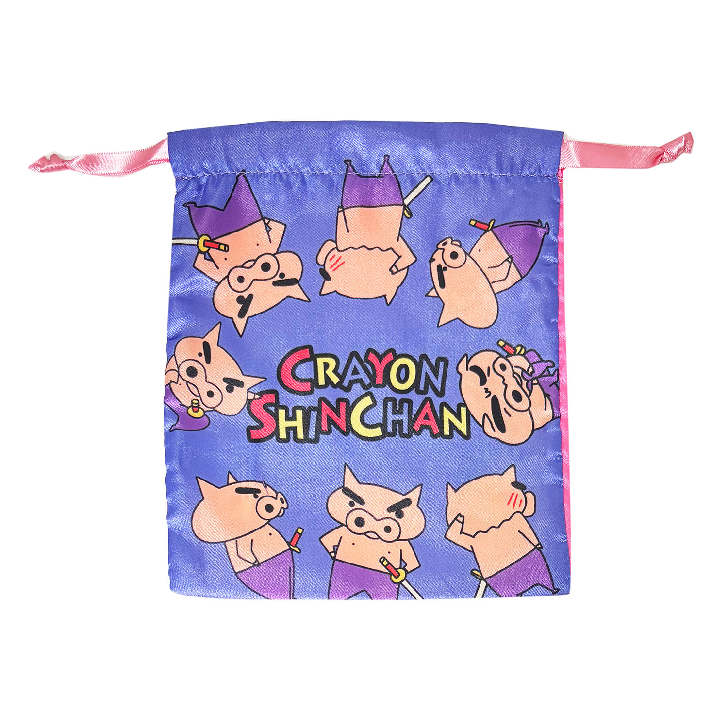 ぷりんちゃんお取引¥9.000 公式] メーカー直営 クレヨンしんちゃん リボン巾着 ぶりぶりざえもん