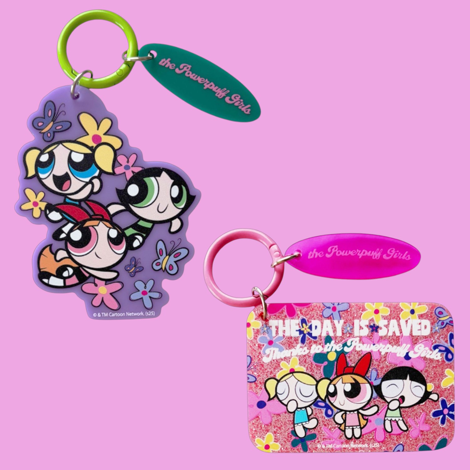 [公式] メーカー直営 パワーパフガールズ ２連アクリルキーホルダー パープル