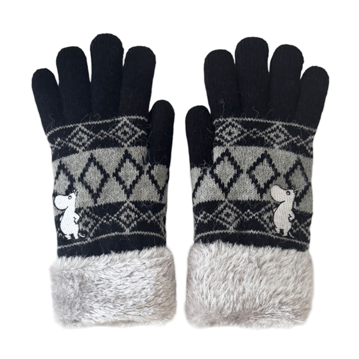 [公式] メーカー直営 ムーミン ワンポイント刺繍 スマホ対応手袋 ながめる