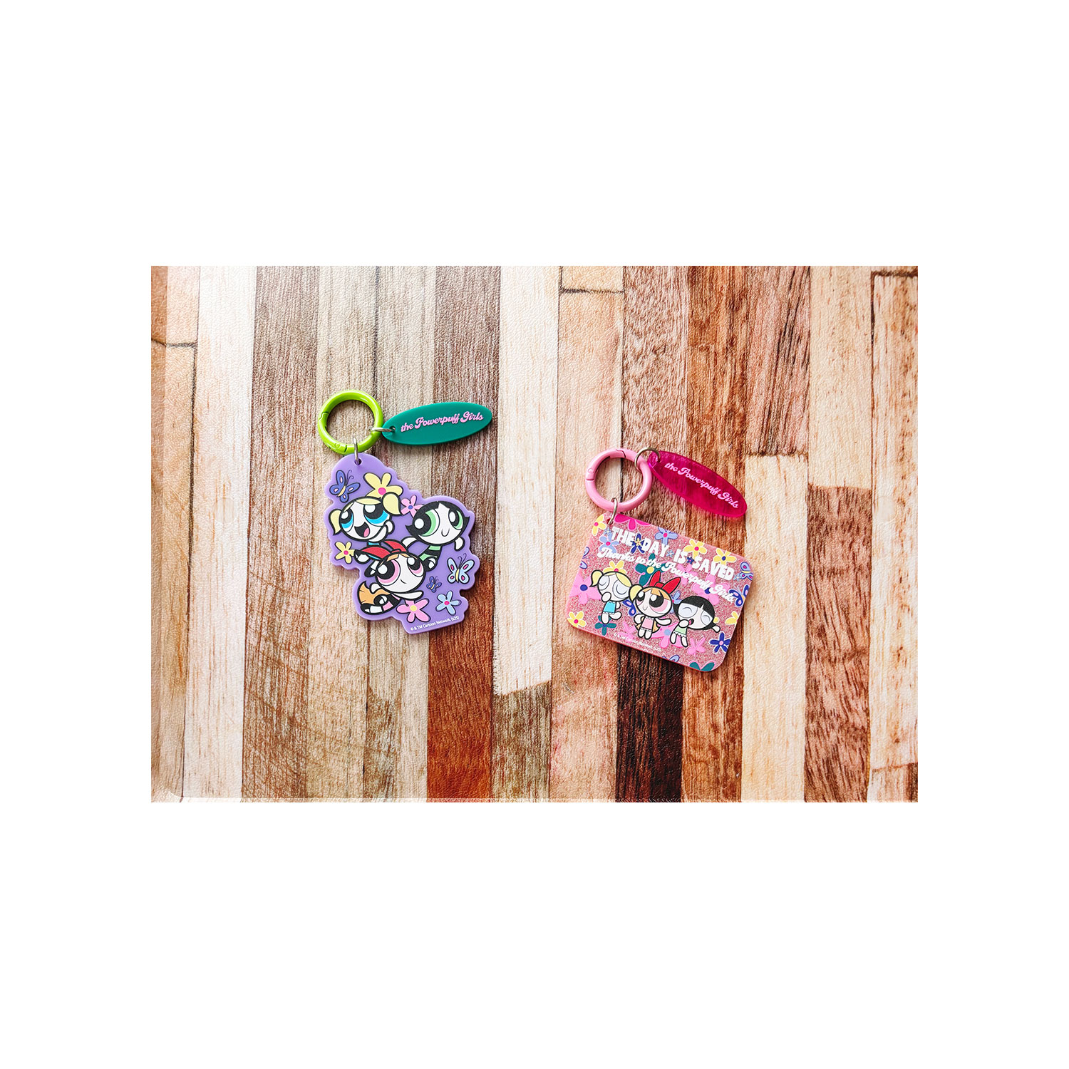 [公式] メーカー直営 パワーパフガールズ ２連アクリルキーホルダー ピンク