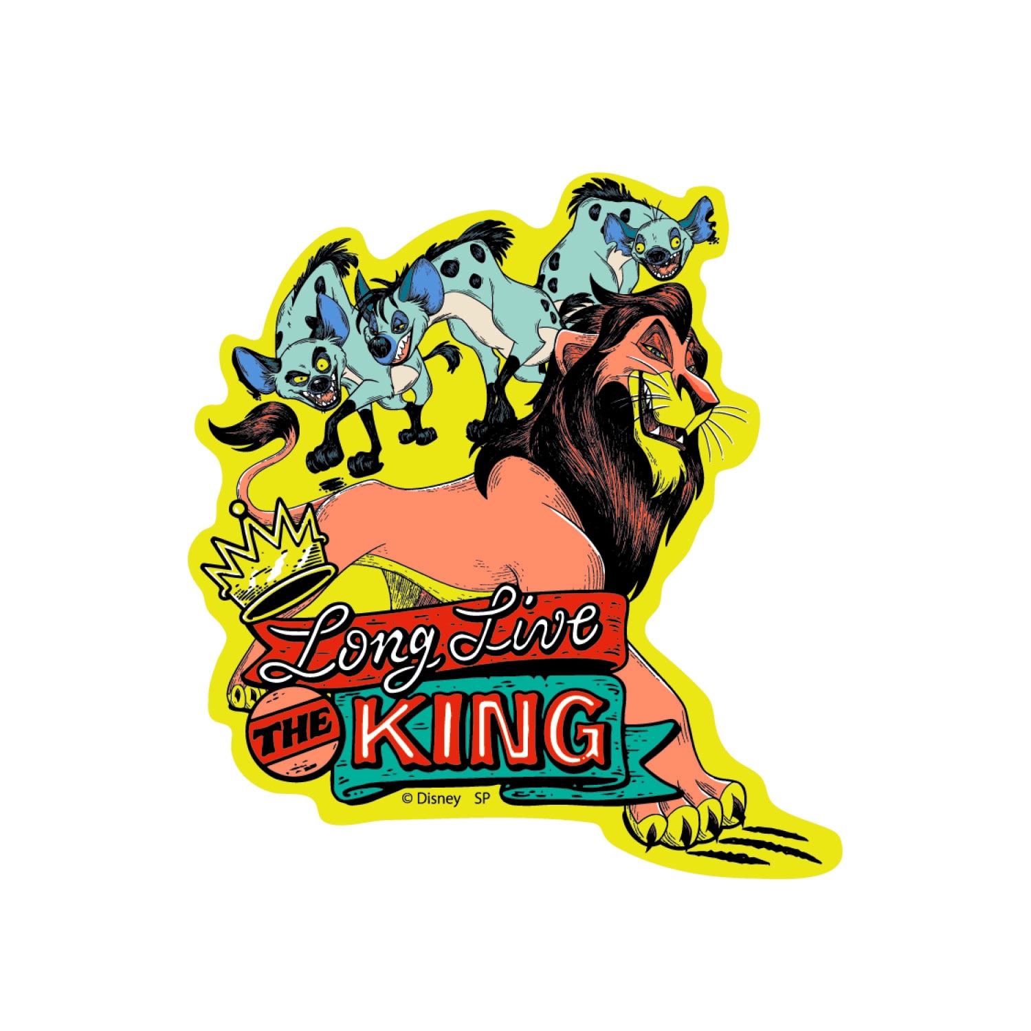 公式] メーカー直営 ディズニー キャラクターステッカー ライオン