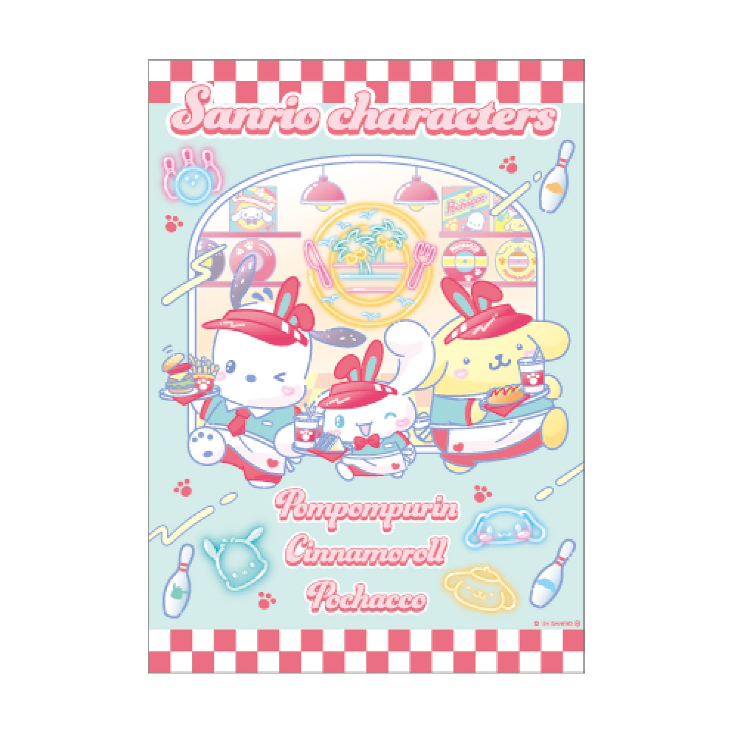 サンリオ ポスターステッカー ダイナー