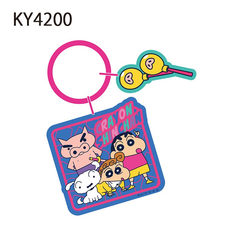 ラブライブ　クレヨンしんちゃん　アクリルキーホルダー　No.107 クレヨンしんちゃん×ライオンズ ふりふりアクリルキーホルダー