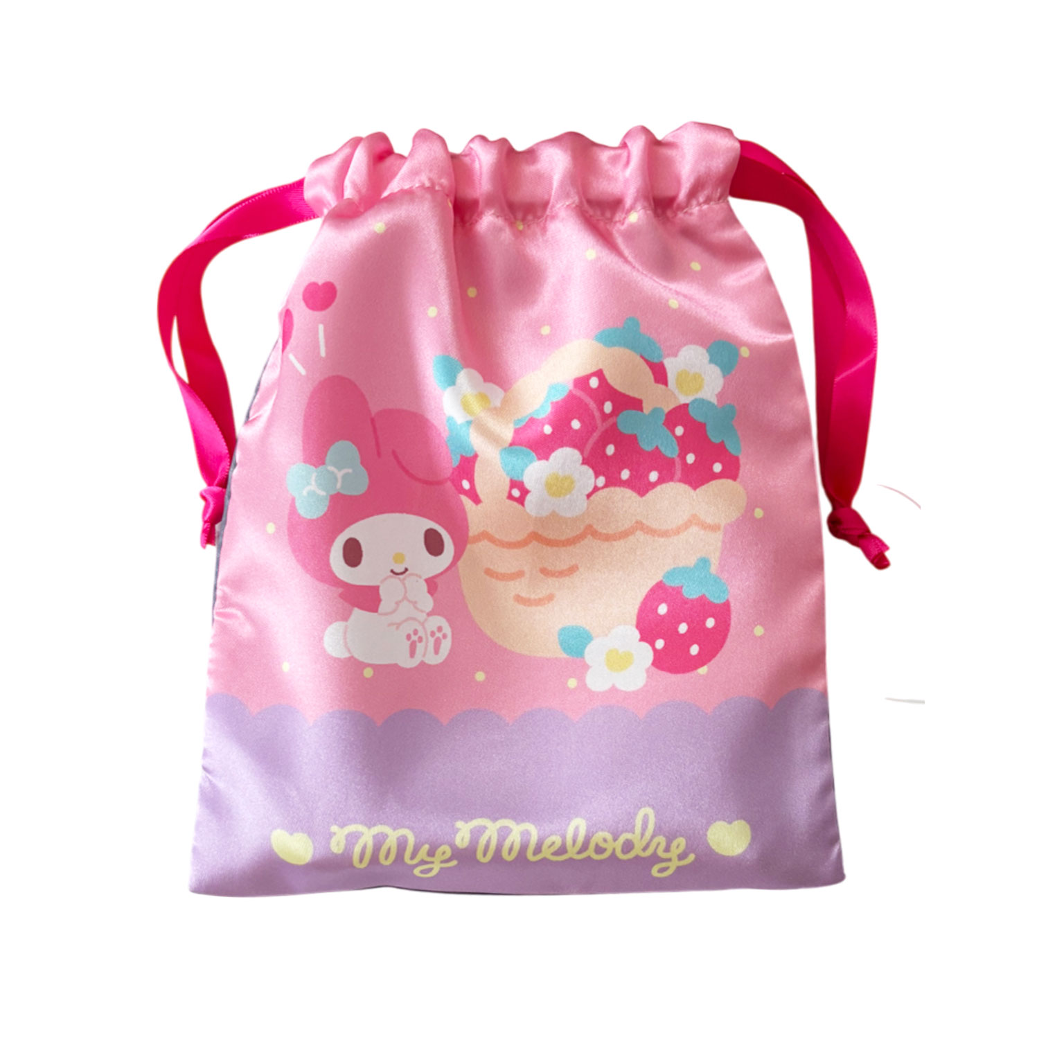 [公式] メーカー直営 サンリオキャラクターズ リボン巾着 マイメロディ＆クロミ シンプルかわいい