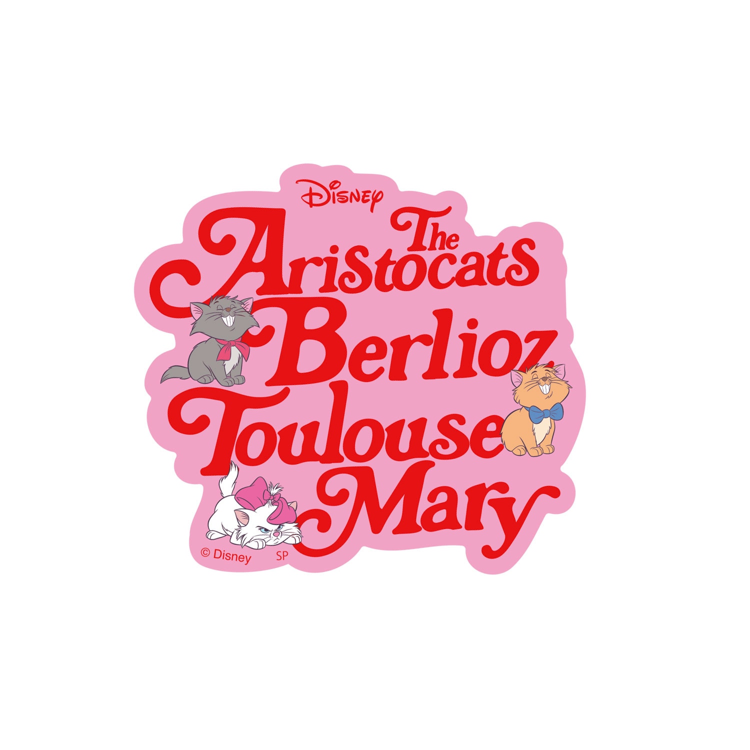 [公式] Disney NOSTALGICA 80Type Line Up Stickers おしゃれキャット ロゴ