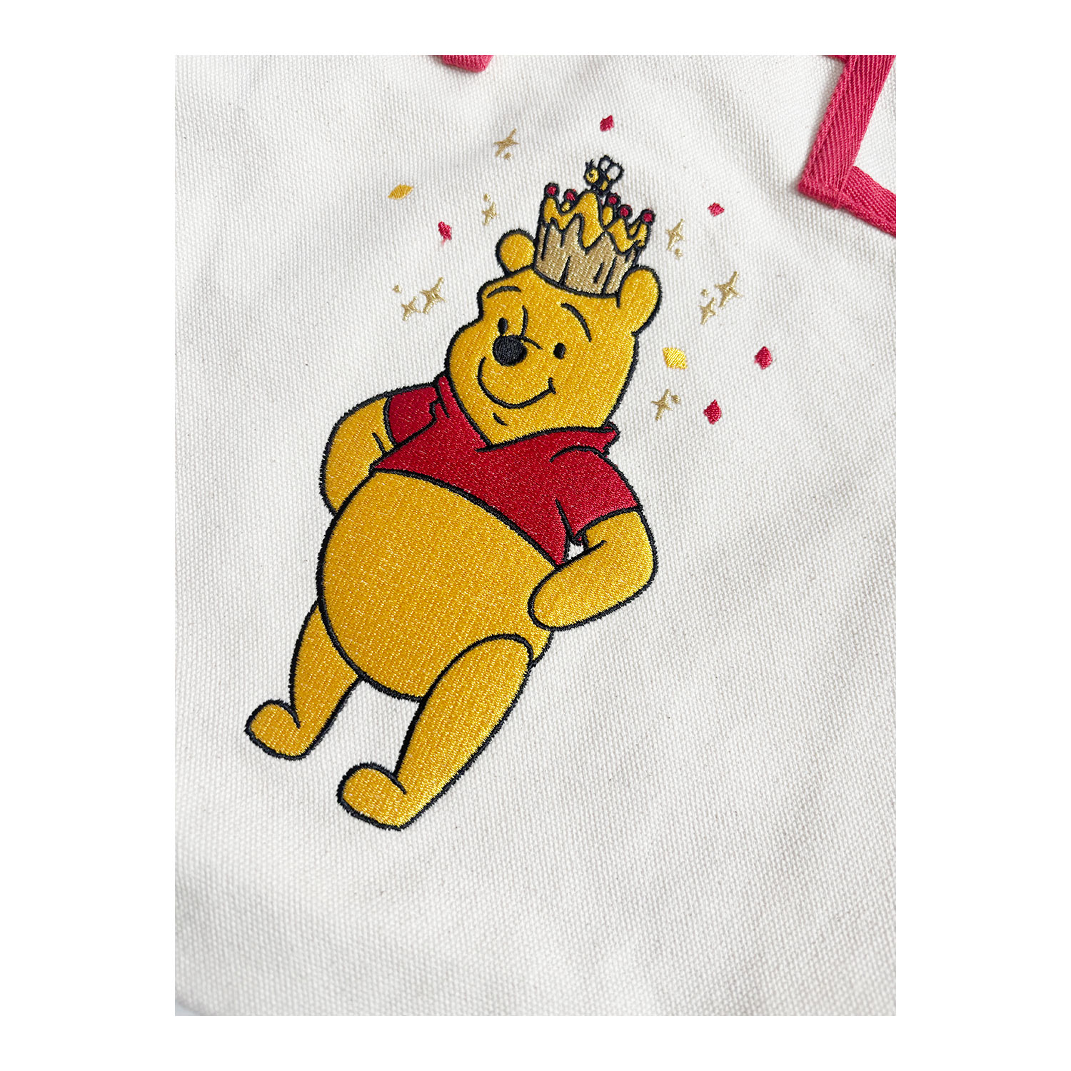 ★新作★スーちゃん＆お友達＆くま★トートバッグ　ハンドメイド　レッド系 ☆7月下旬以降発送予定☆<br>[公式] メーカー直営 ディズニー くまの