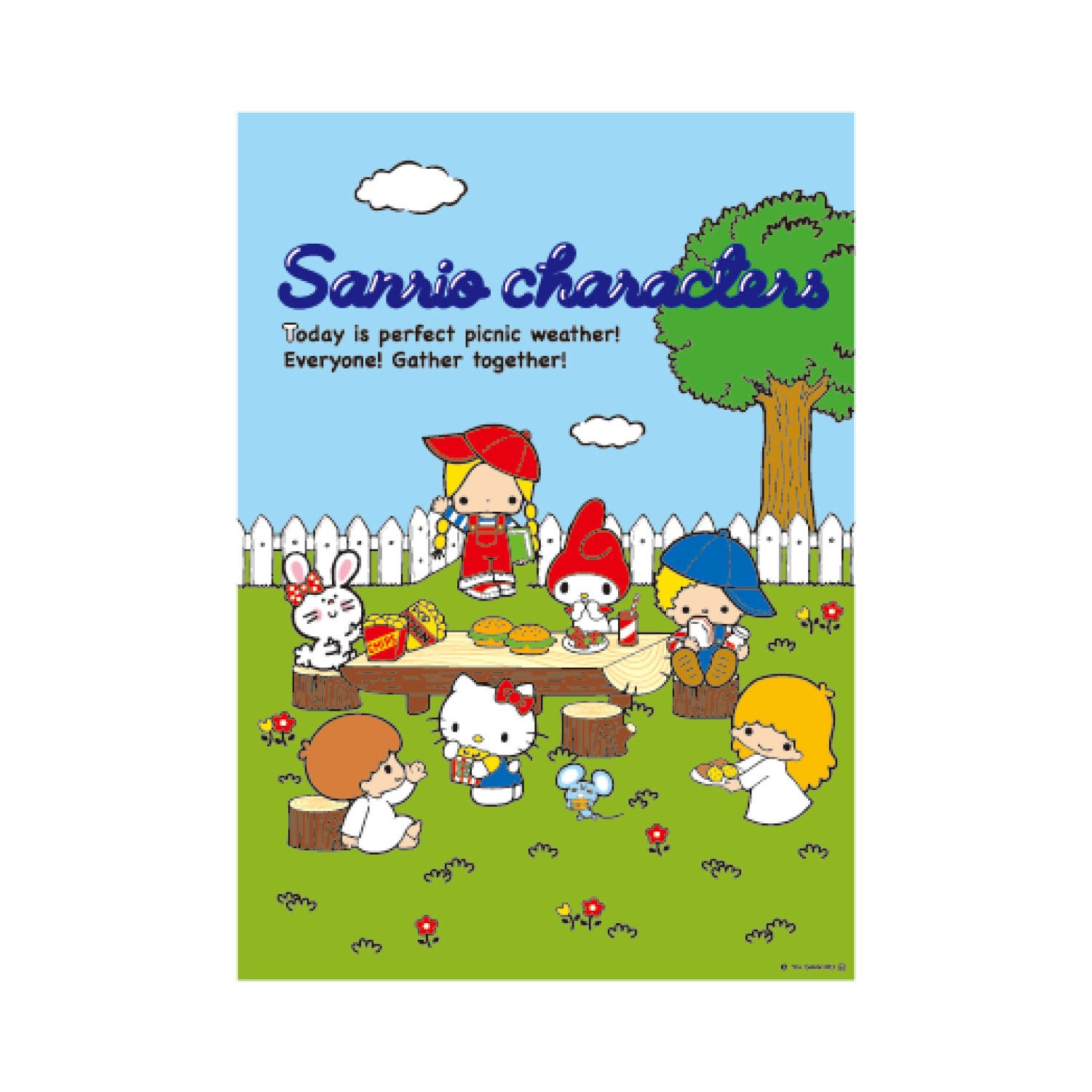 サンリオ ポスターステッカー ピクニック