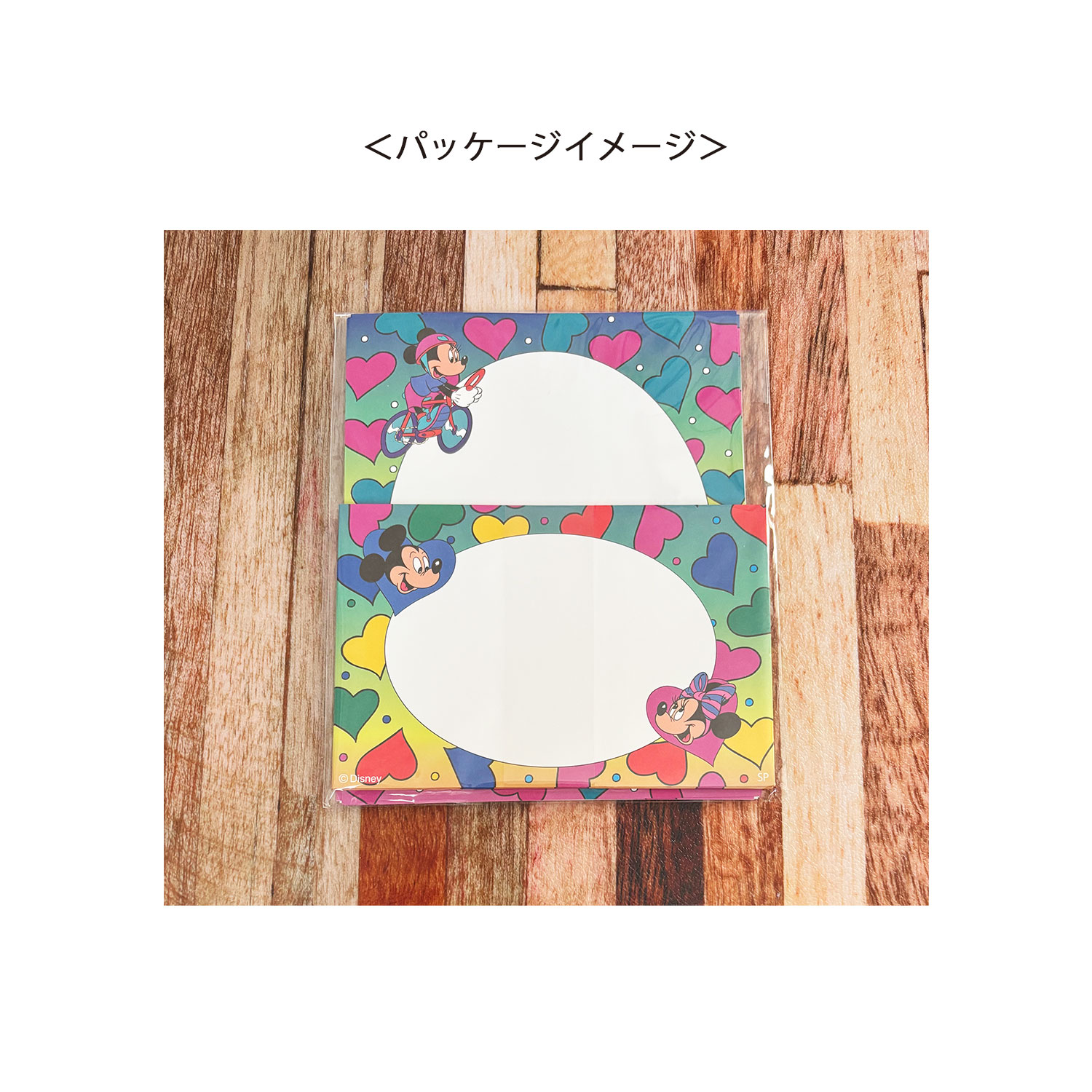 [公式] ディズニー ノスタルジカ ミッキー＆ミニー　レターセット カラフル