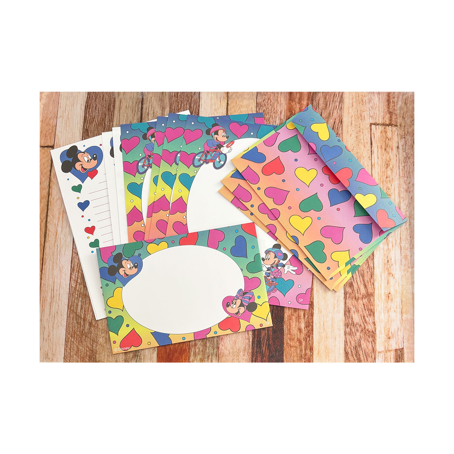 [公式] ディズニー ノスタルジカ ミッキー＆ミニー　レターセット カラフル