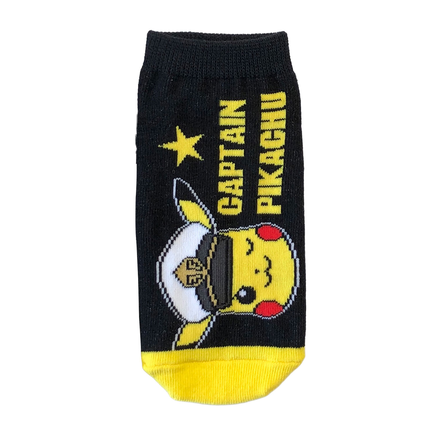 [公式] メーカー直営 ポケットモンスター キャラックス（キッズ靴下）キャプテンピカチュウ フェイス　アニメ　ポケモン